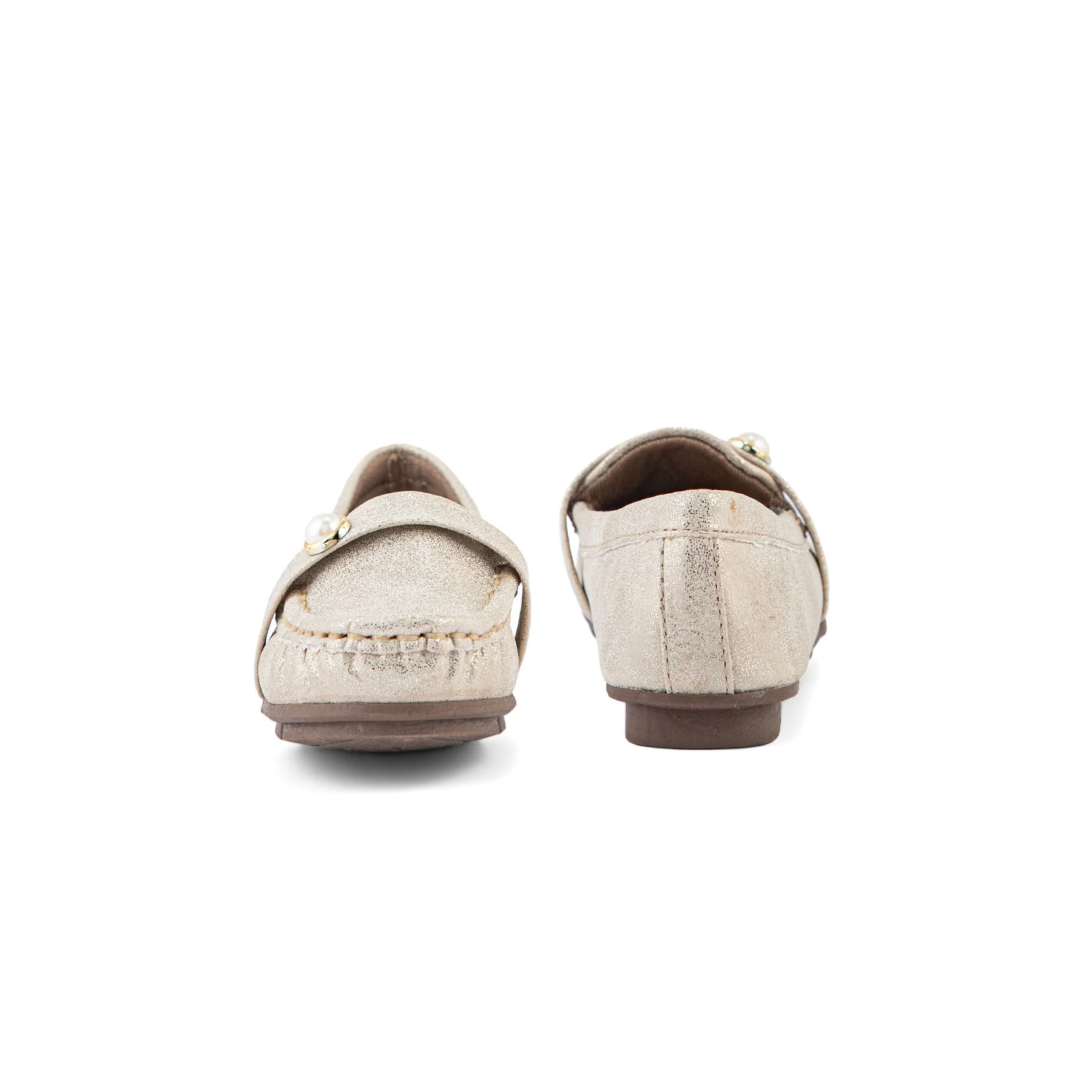 Girls Golden Formal Moccasin KD0911 - Image 4