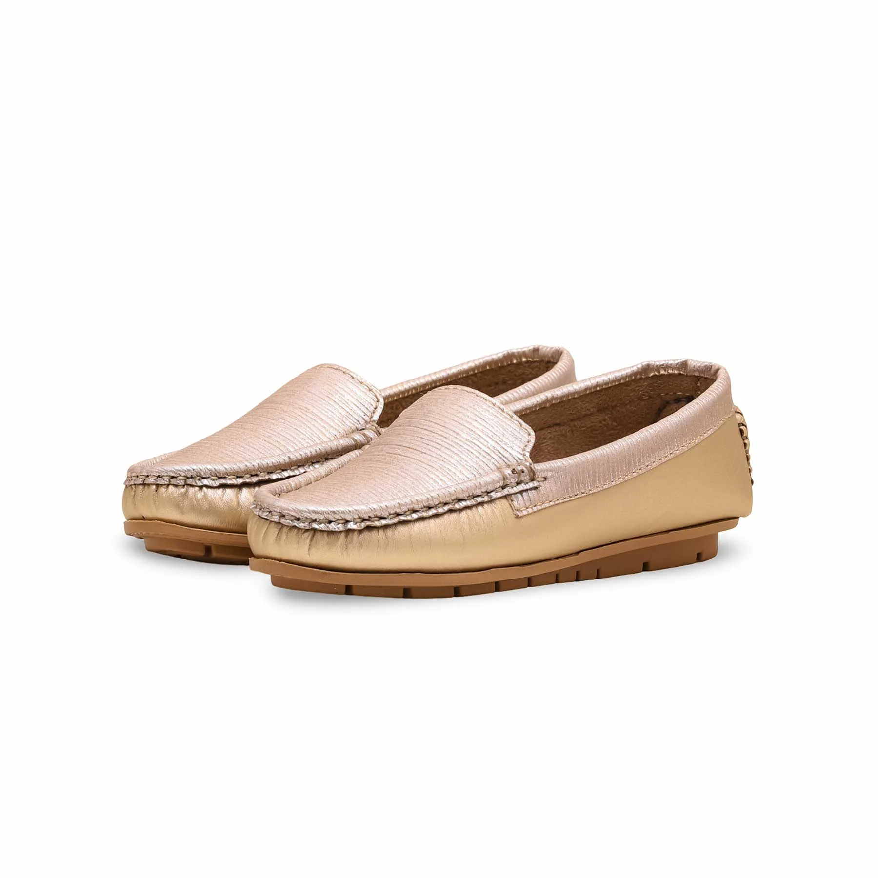 Girls Golden Formal Moccasin KD2351 - Image 3