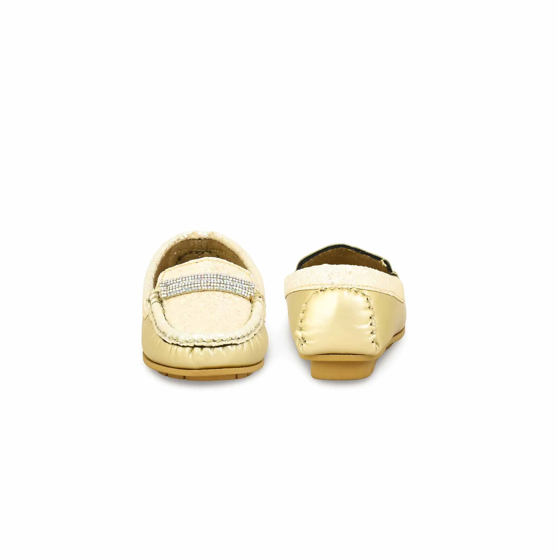 Girls Golden Formal Moccasin KD2354 - Image 4
