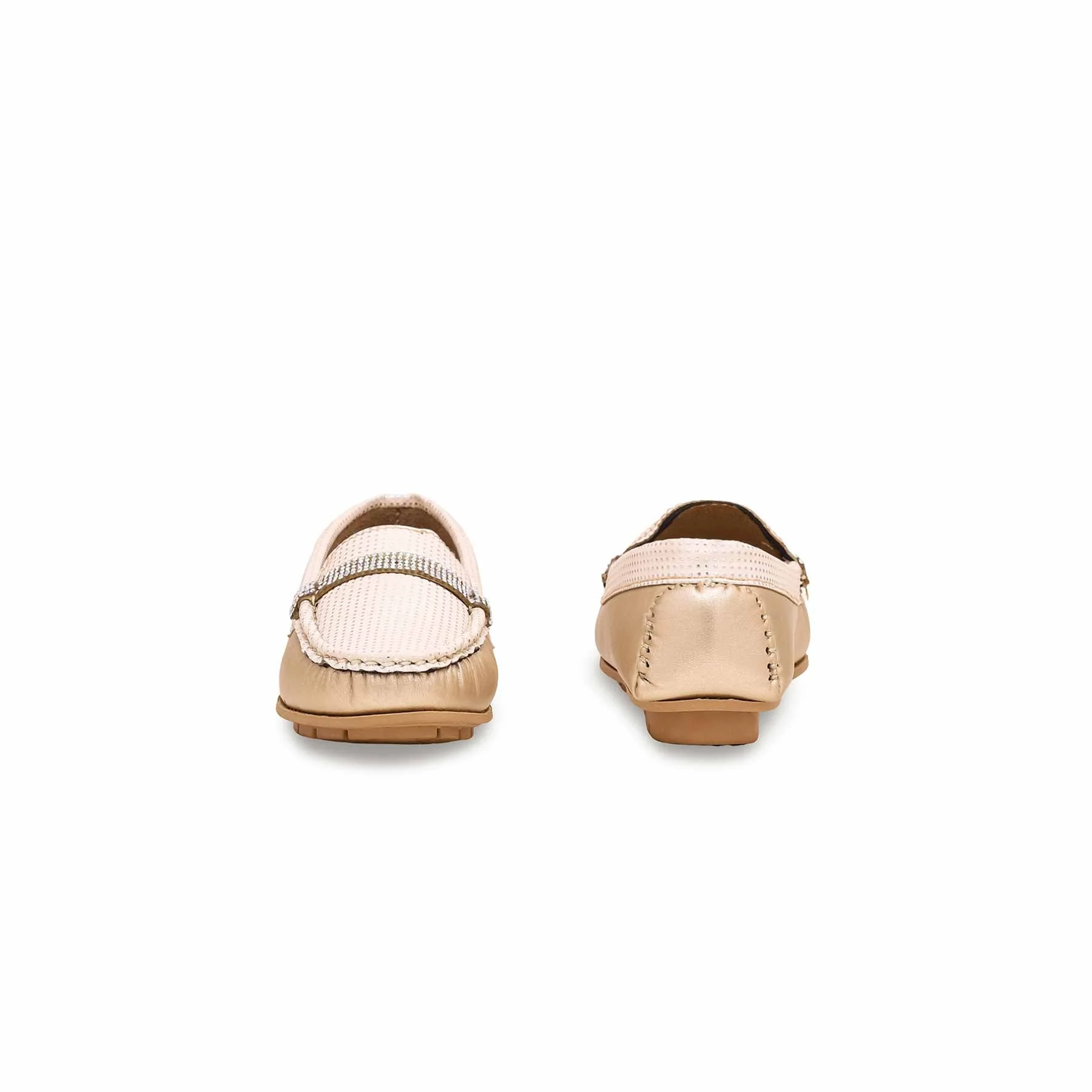 Girls Golden Formal Moccasin KD2355 - Image 4