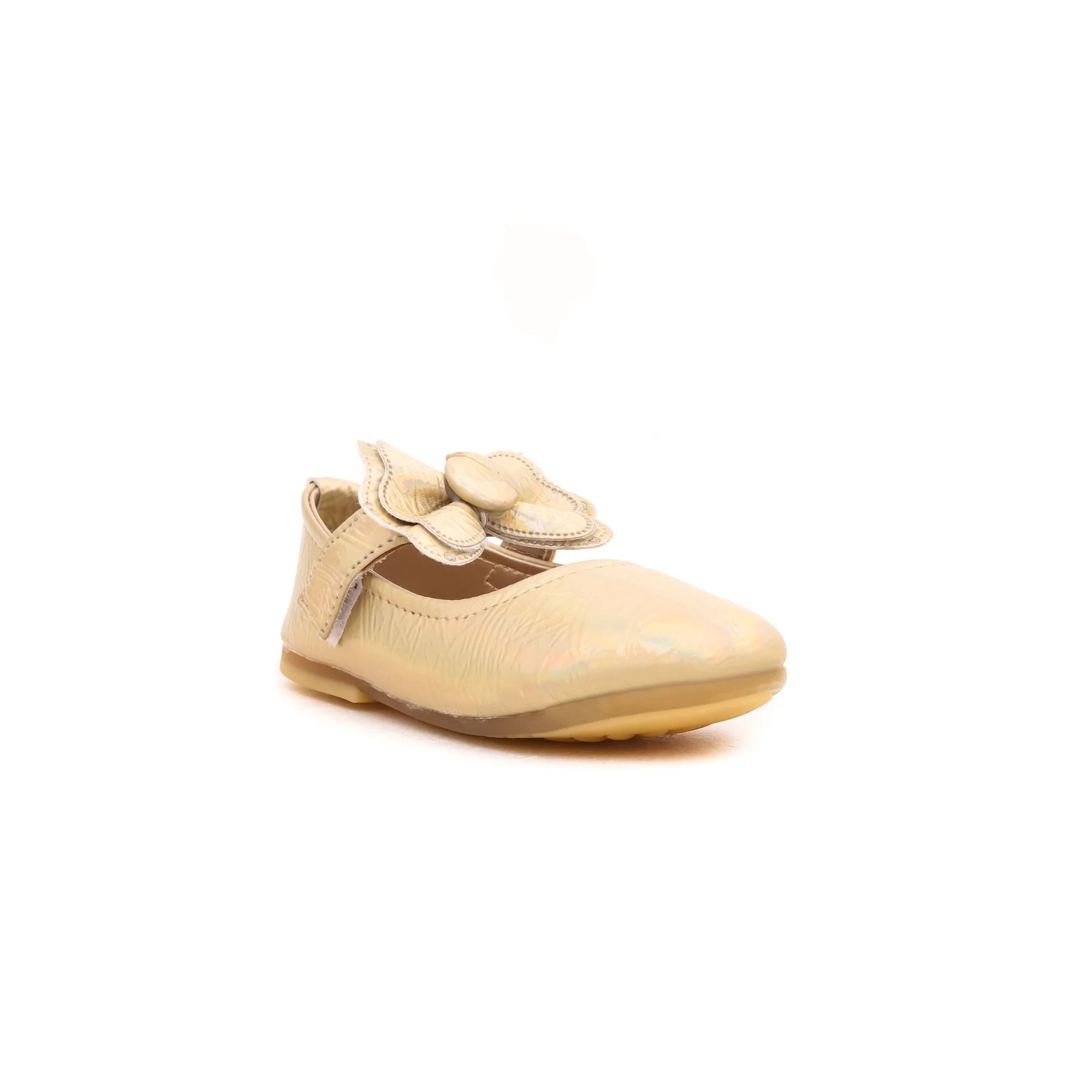 Girls Golden Formal Pumps KD0499 - Image 2
