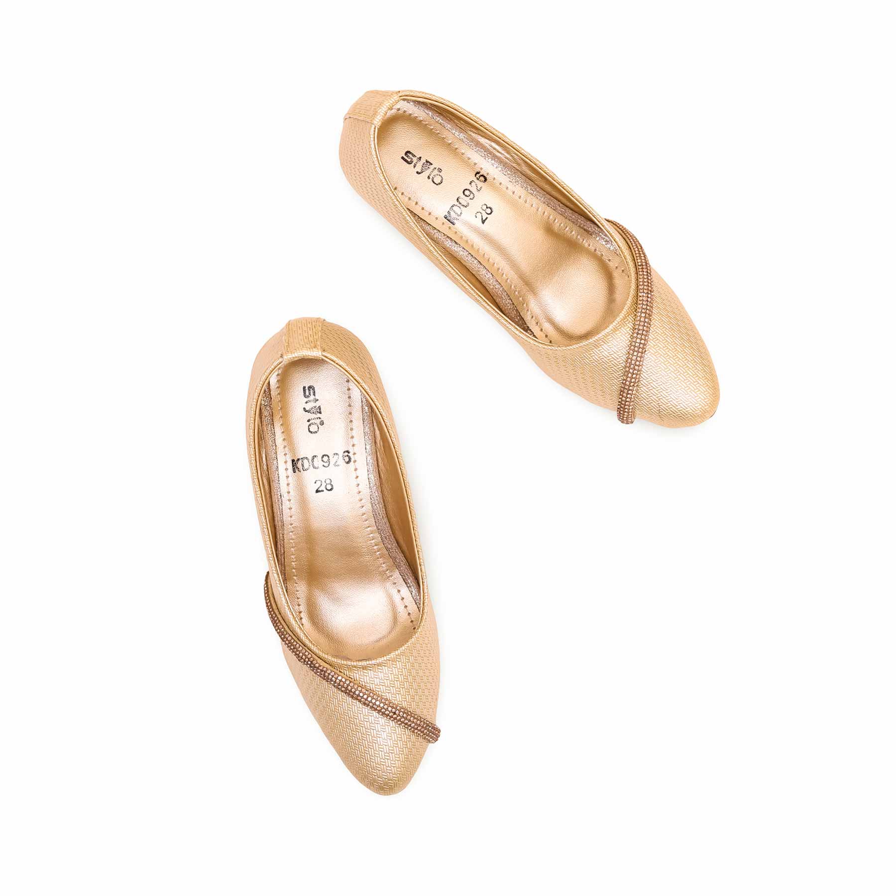 Girls Golden Formal Pumps KD0926 - Image 4