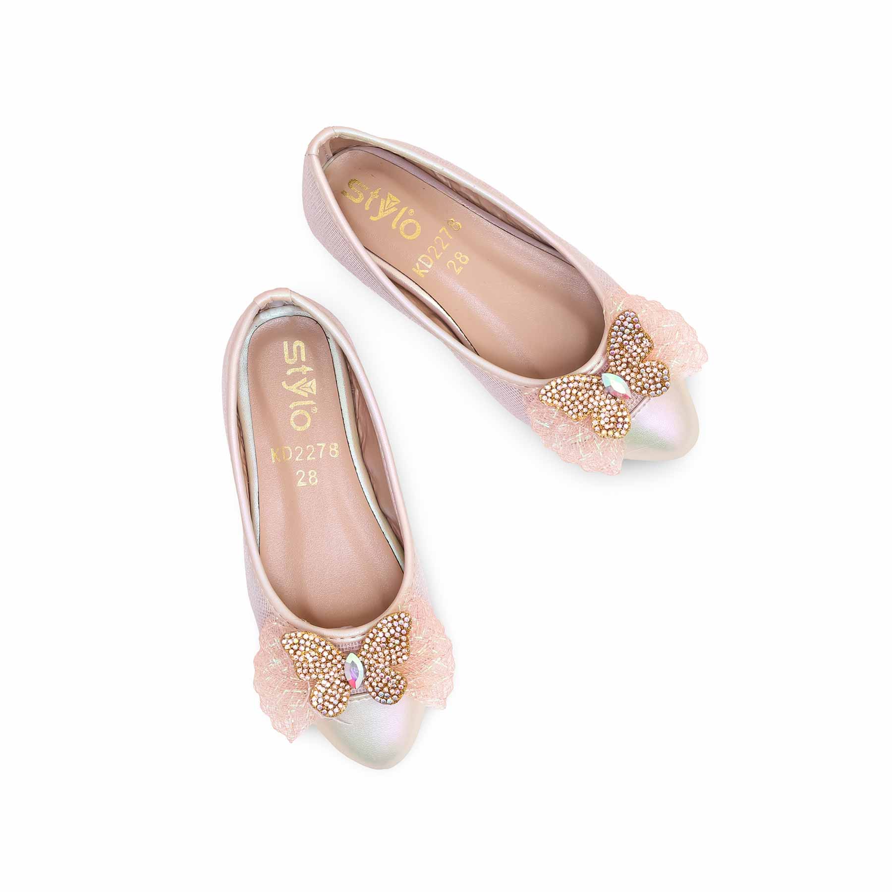 Girls Golden Formal Pumps KD2278 - Image 5