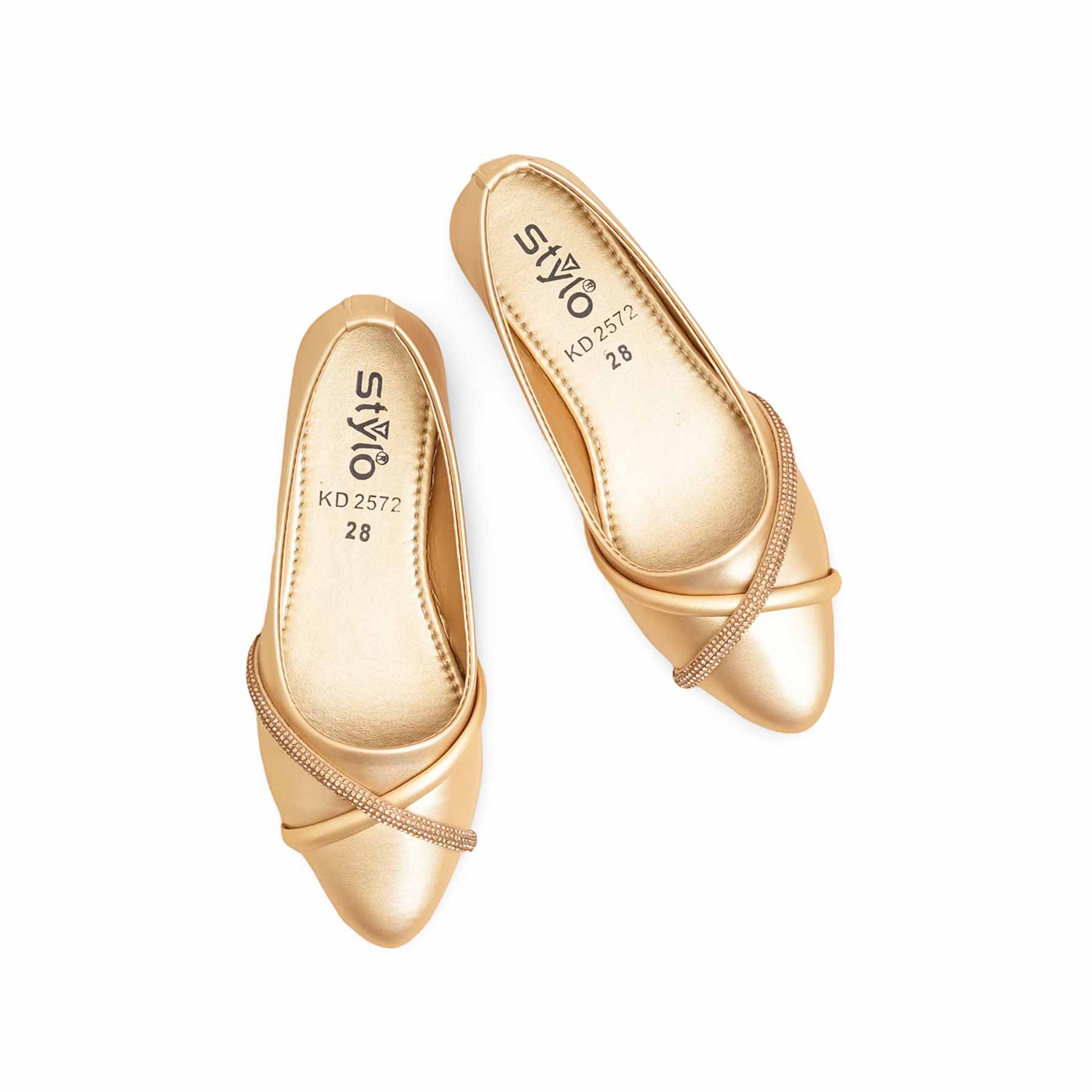 Girls Golden Formal Pumps KD2572 - Image 5