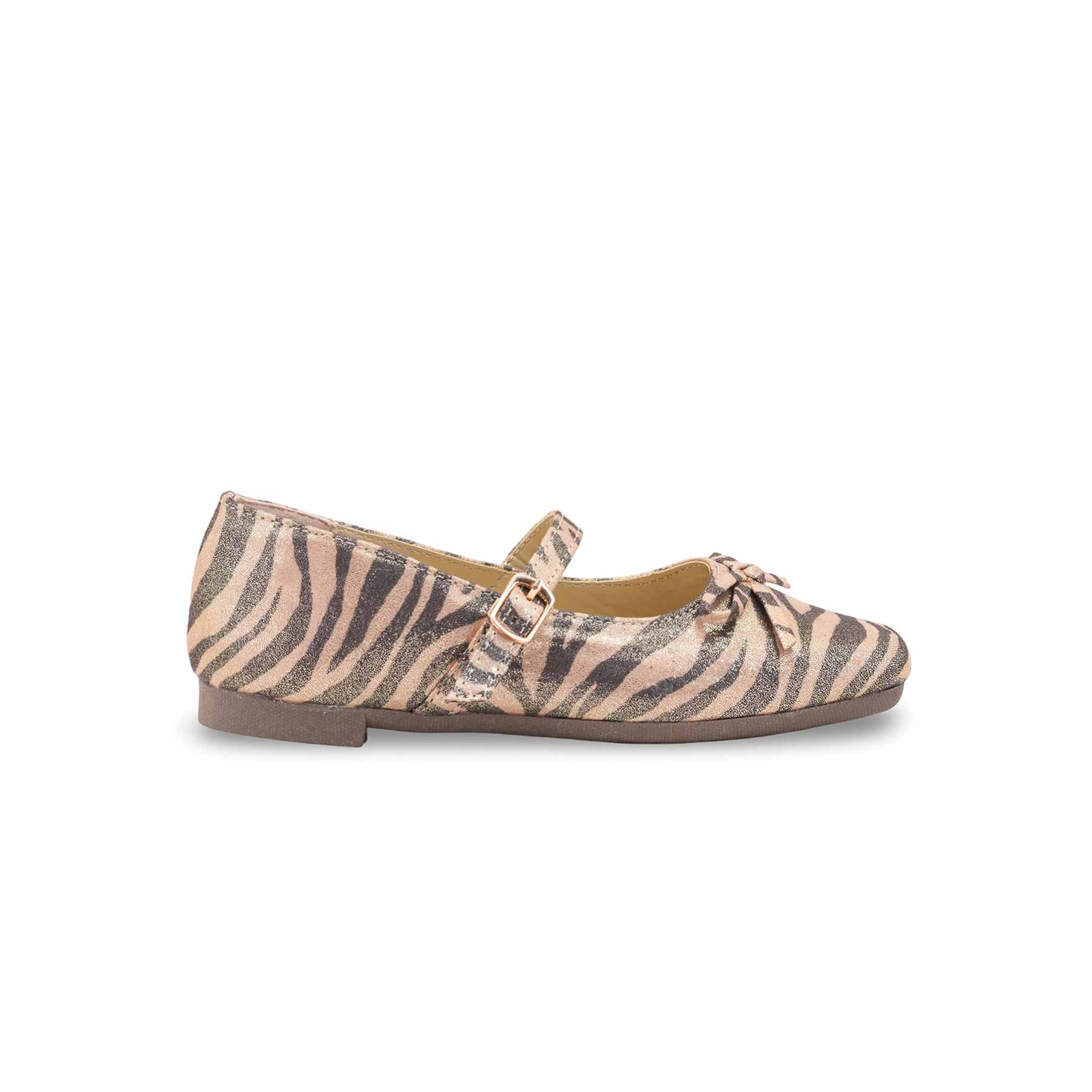 Girls Golden Formal Pumps KD2616 - Image 2