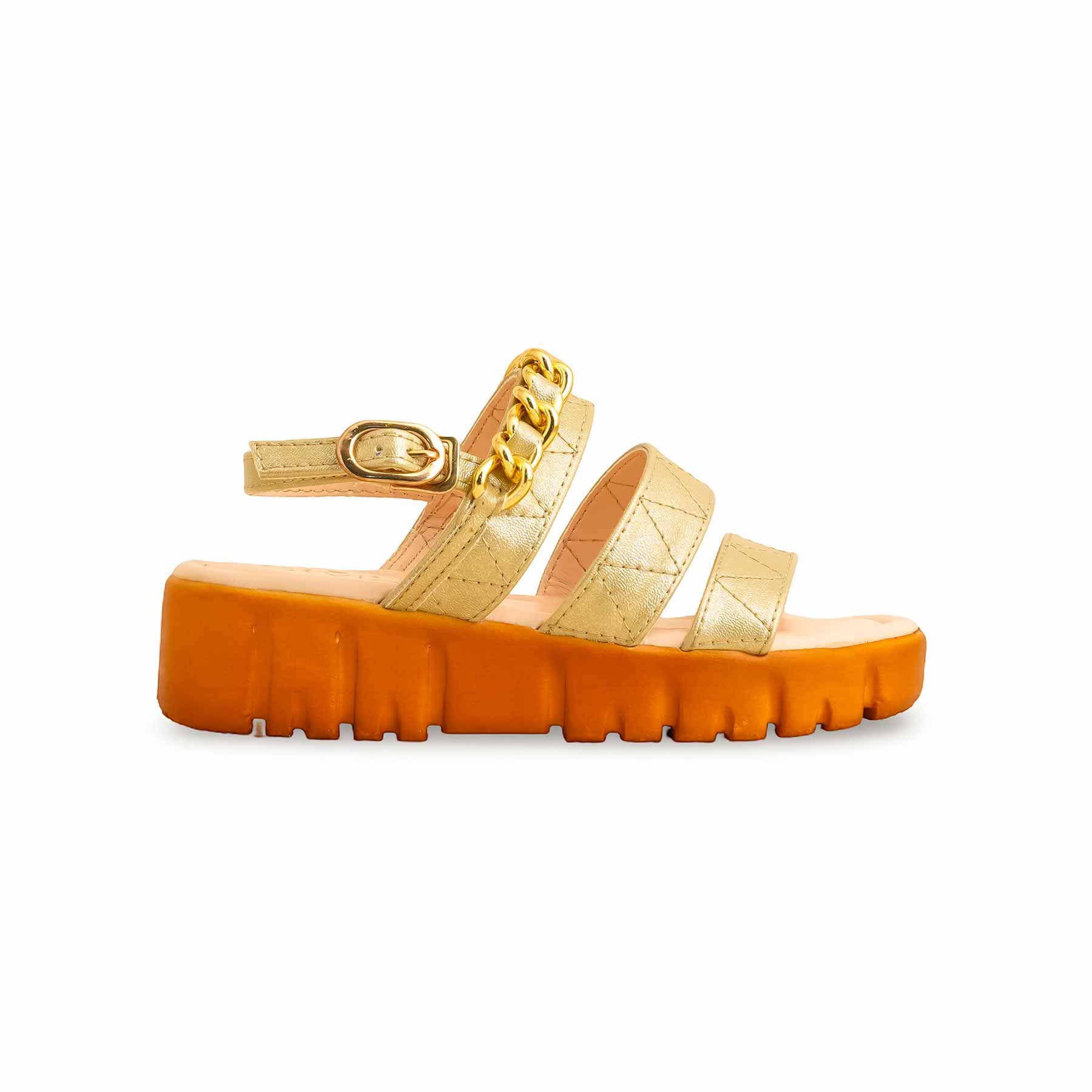 Girls Golden Formal Sandal KD5634 - Image 2