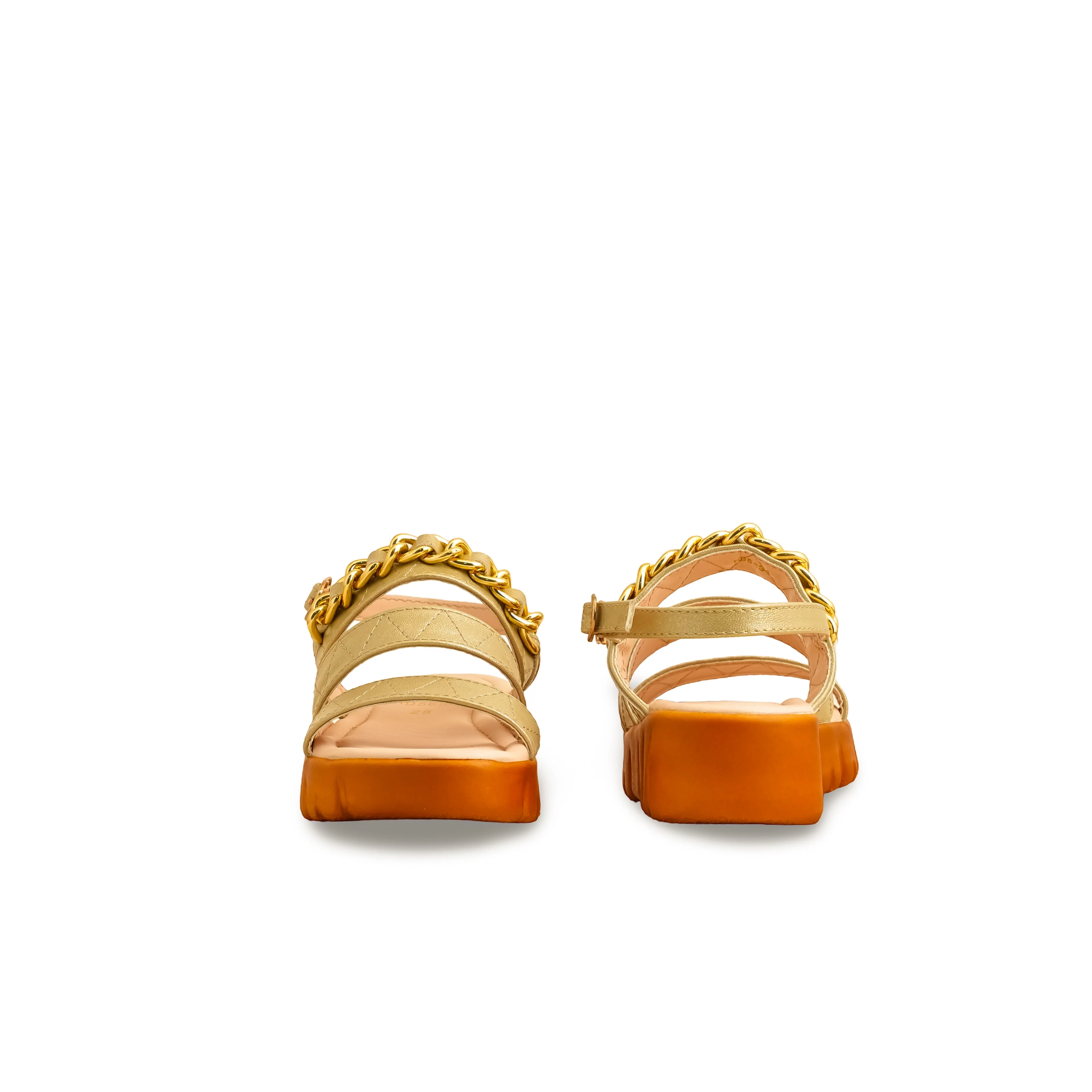 Girls Golden Formal Sandal KD5634 - Image 4