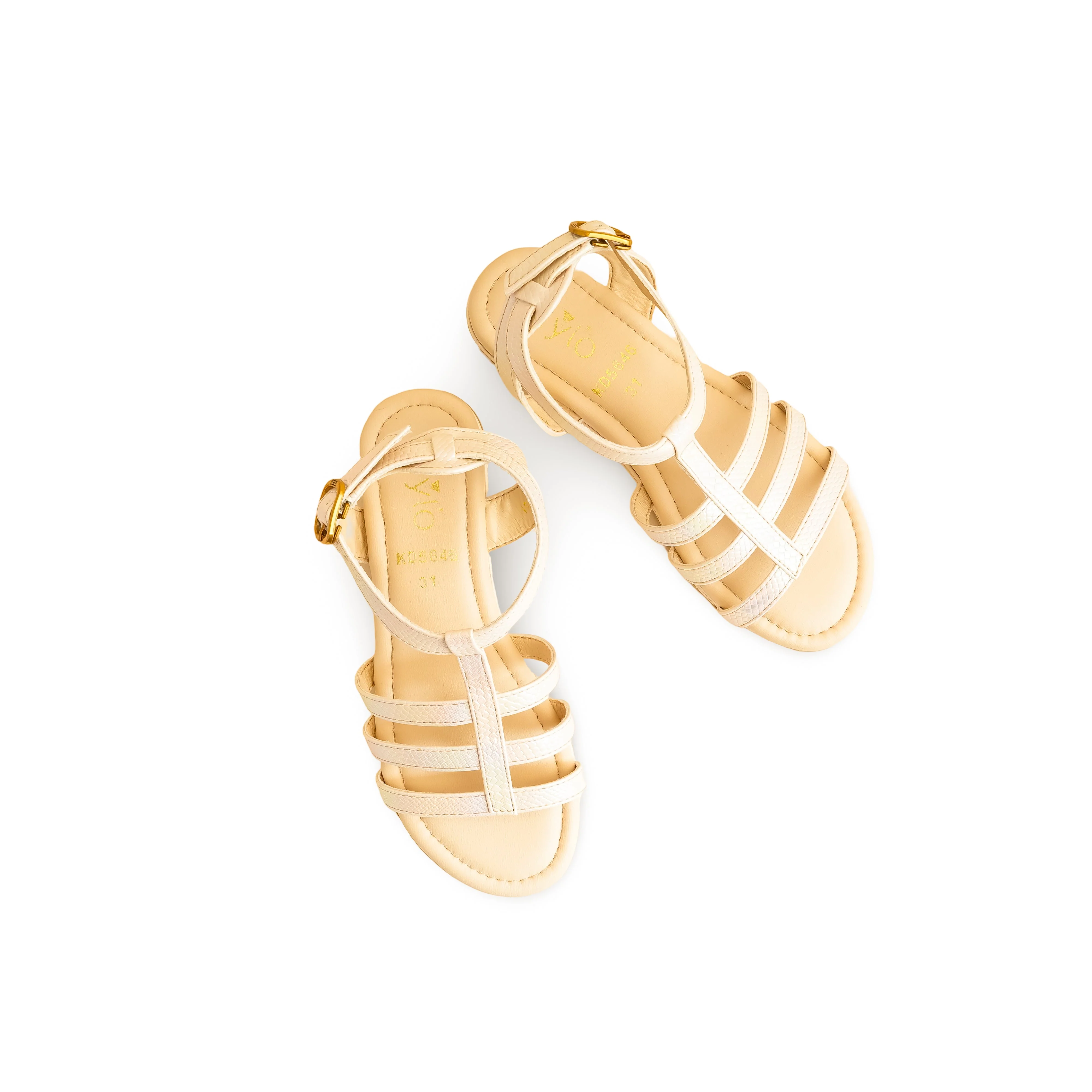 Girls Golden Formal Sandal KD5646 - Image 5