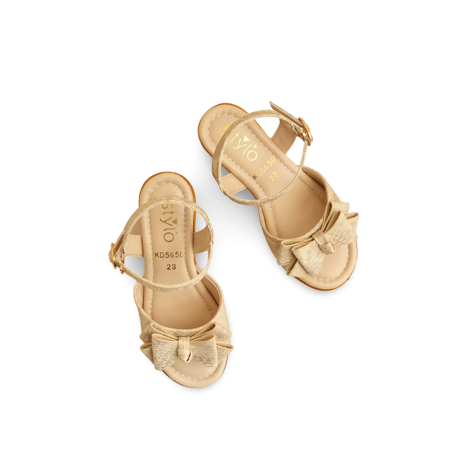 Girls Golden Formal Sandal KD5650 - Image 5