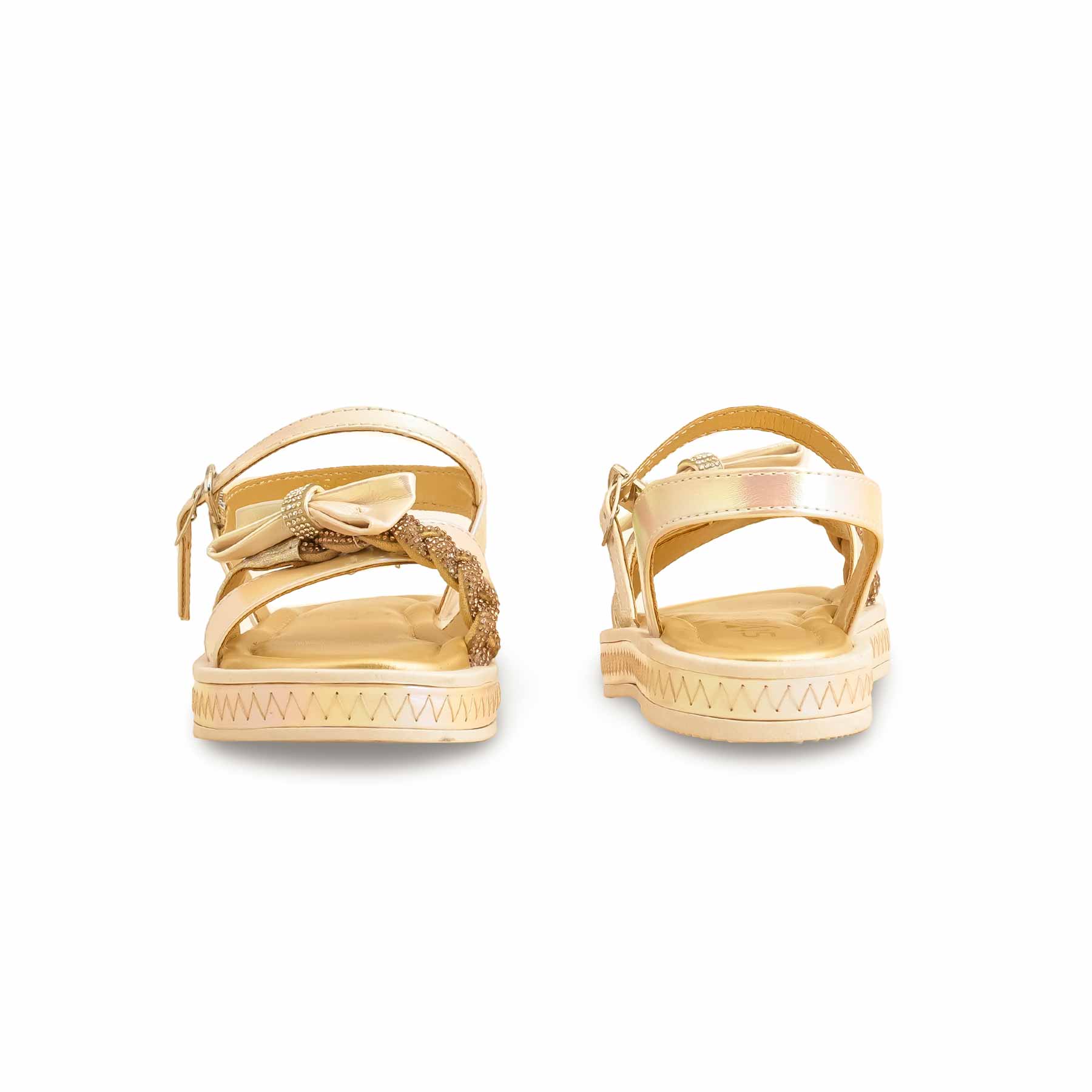 Girls Golden Formal Sandal KD5673 - Image 4