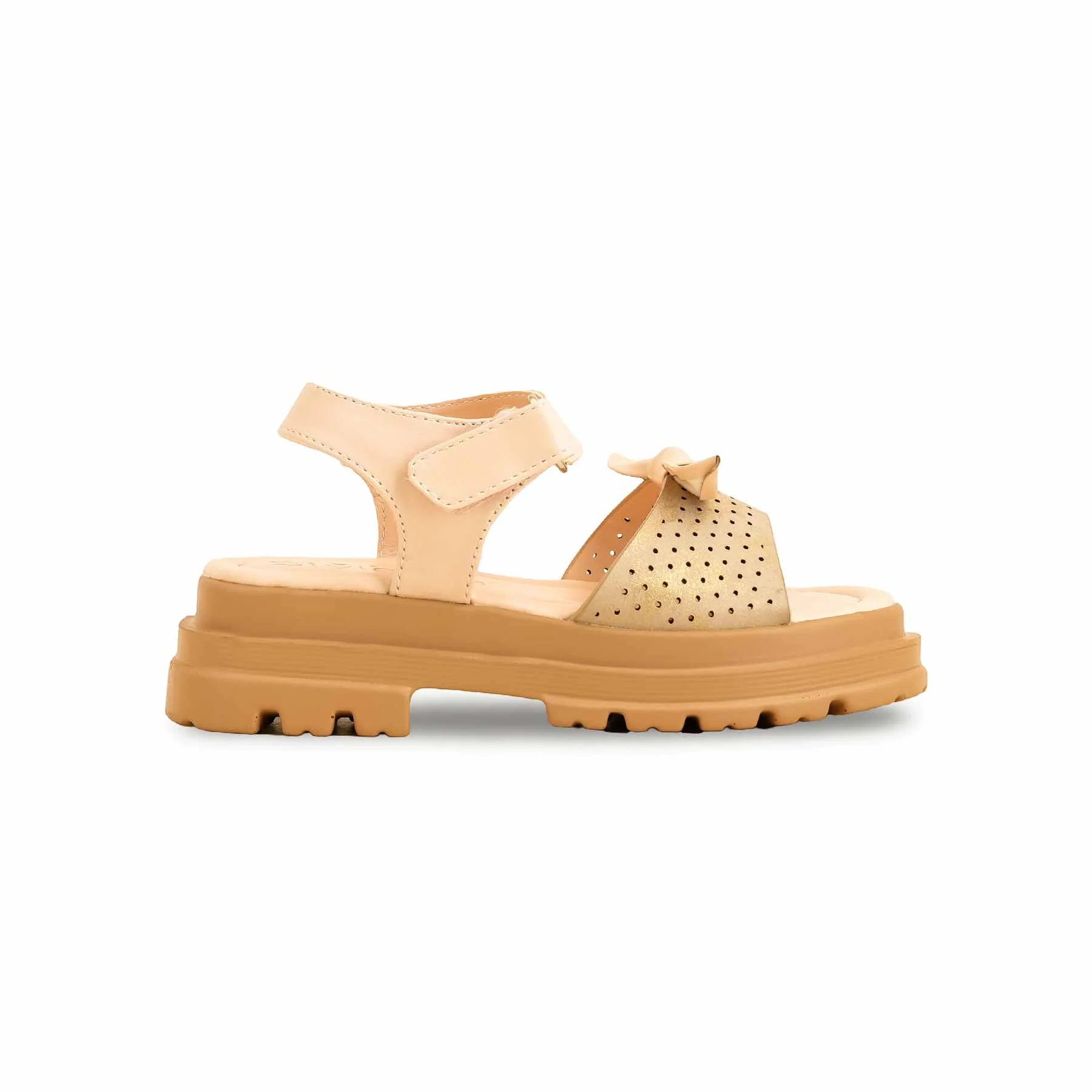 Girls Golden Formal Sandal KD5697 - Image 2