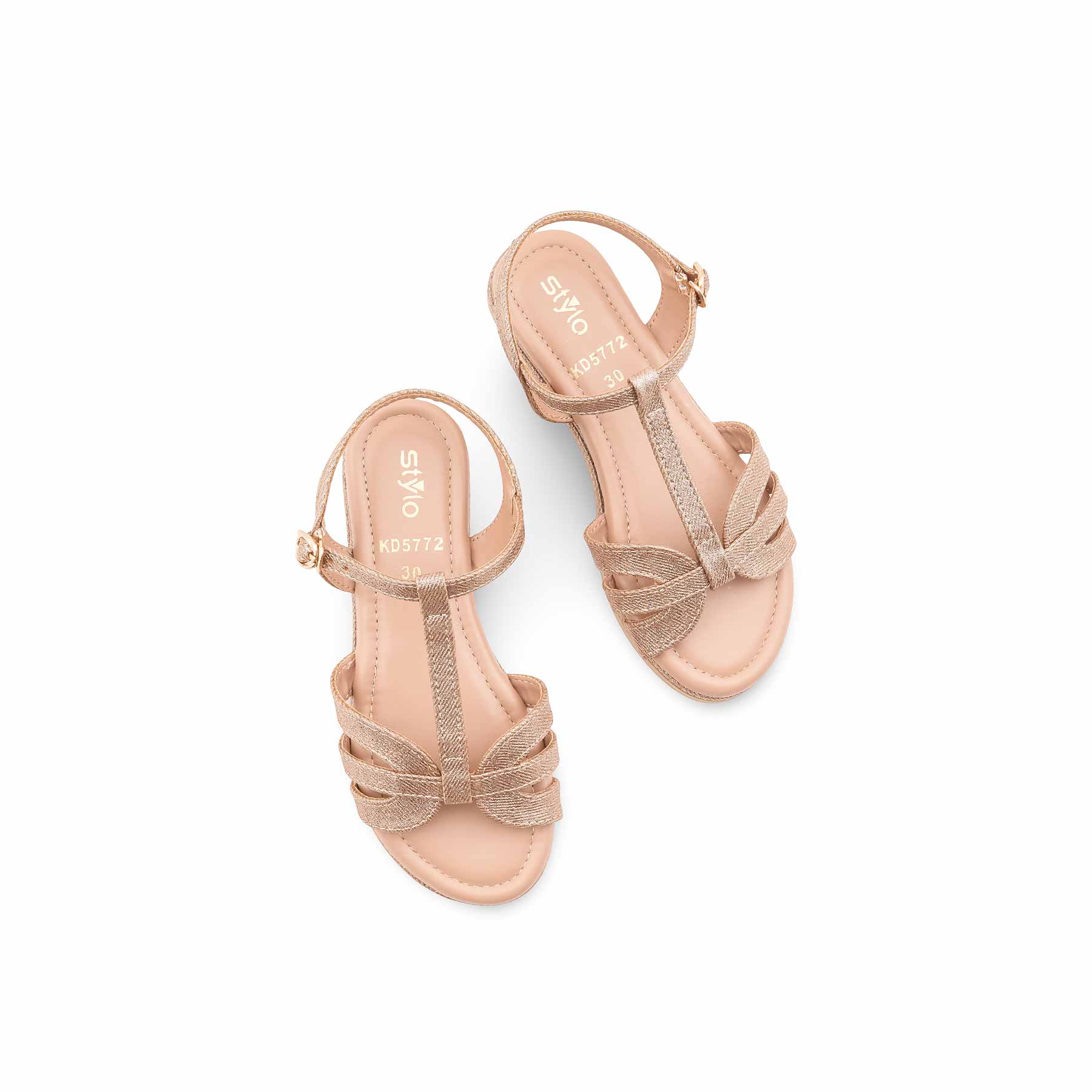 Girls Golden Formal Sandal KD5772 - Image 5