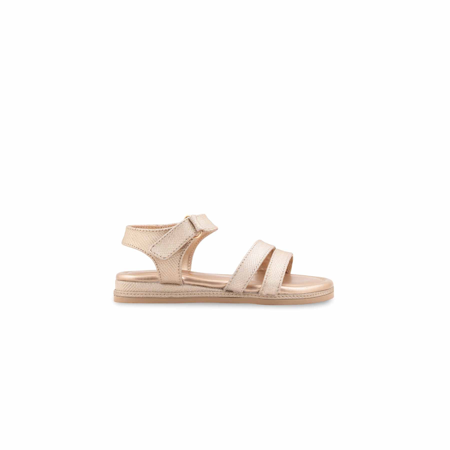Girls Golden Formal Sandal KD5775 - Image 2