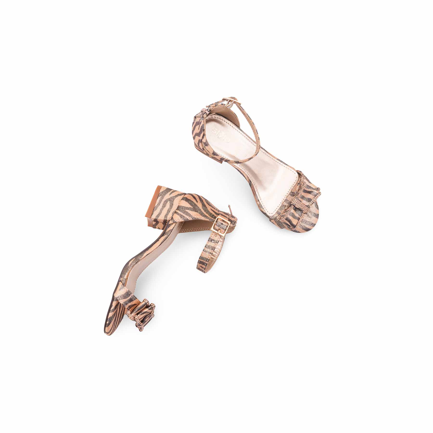 Girls Golden Formal Sandal KD5803 - Image 5