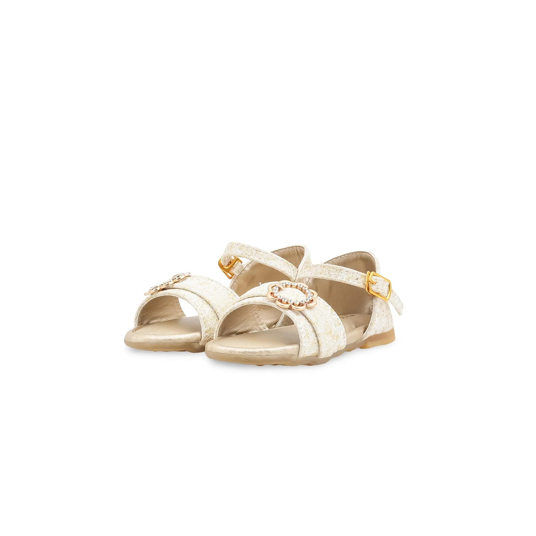 Girls Golden Formal Sandal KD5807 - Image 3