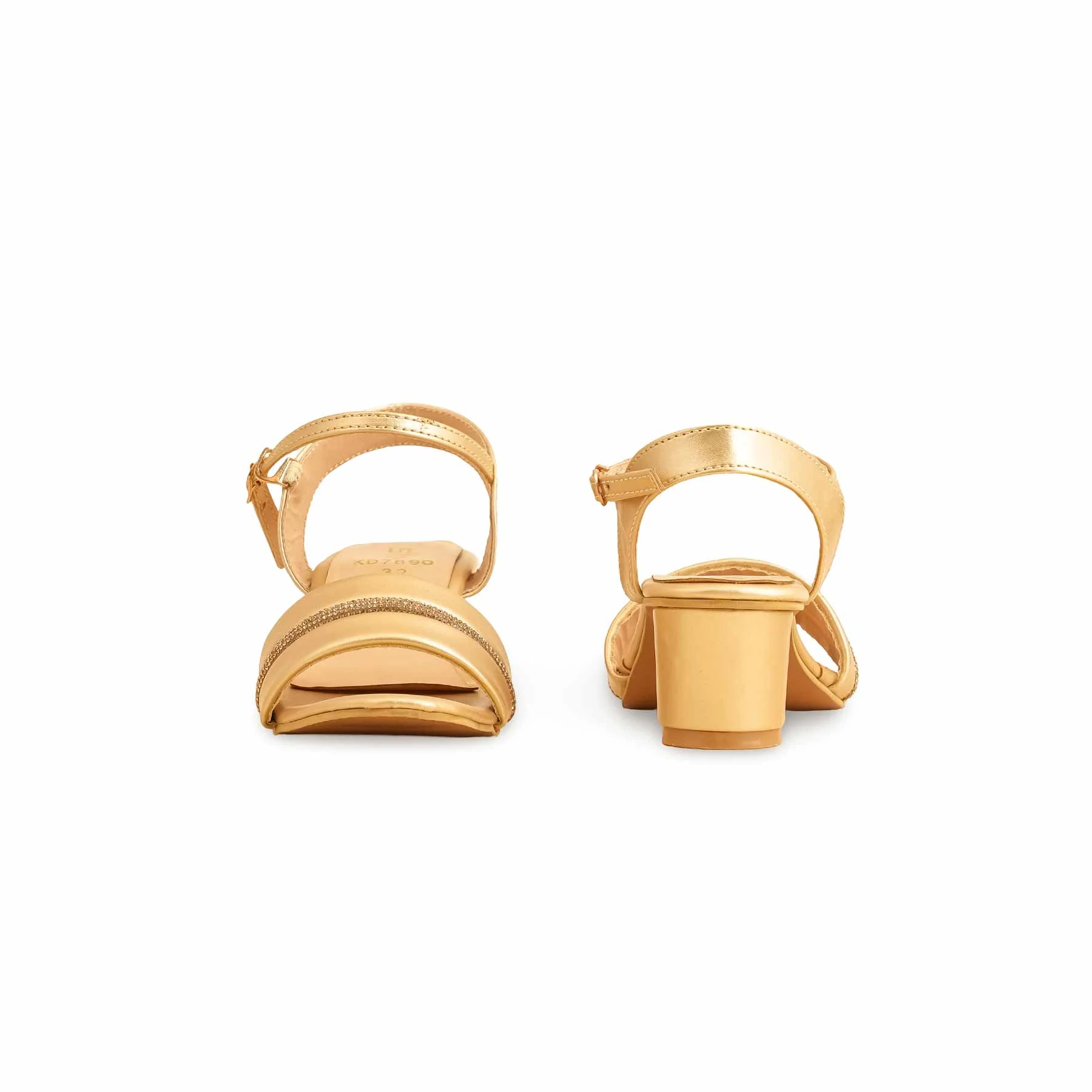 Girls Golden Formal Sandal KD7890 - Image 3