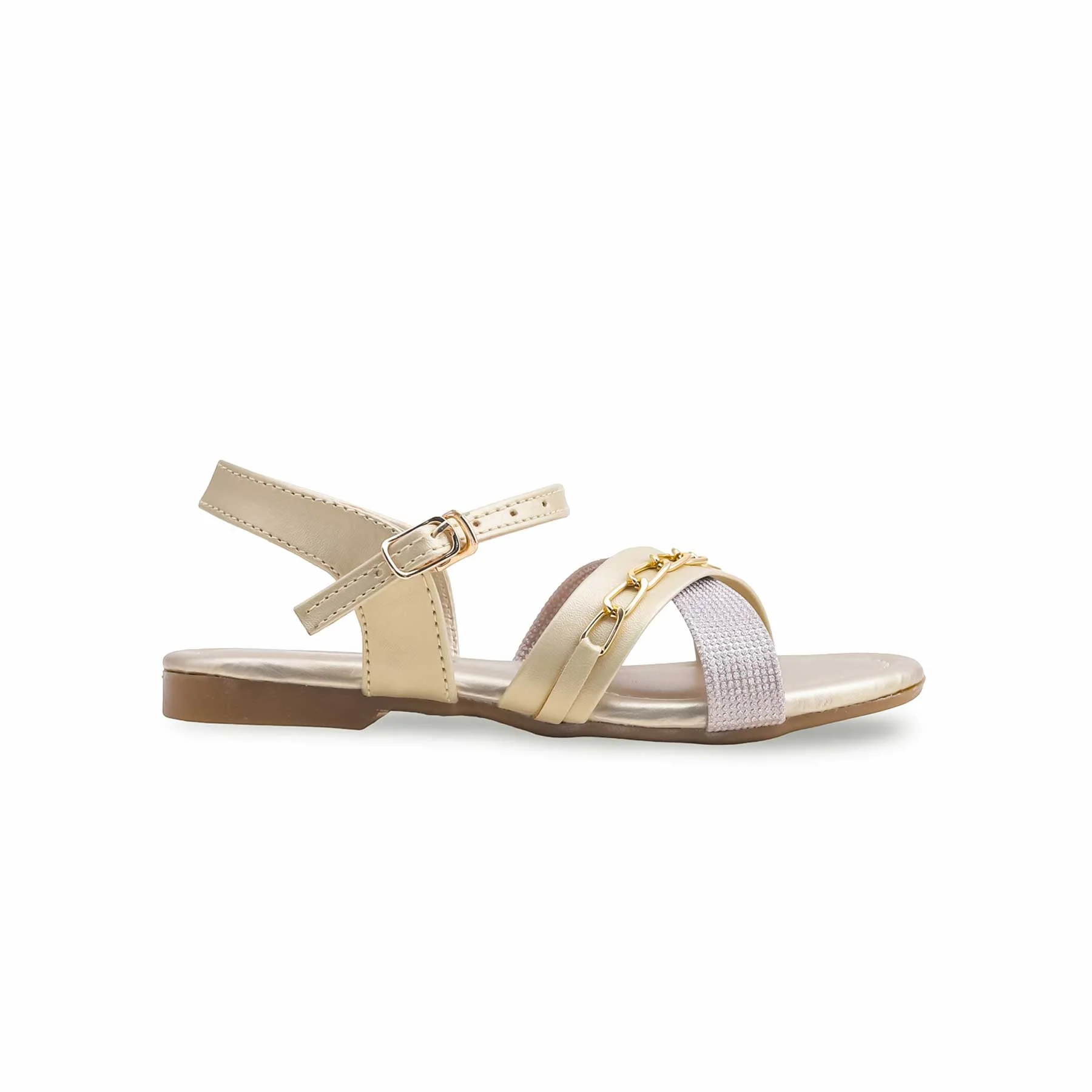 Girls Golden Formal Sandal KD9868 - Image 3