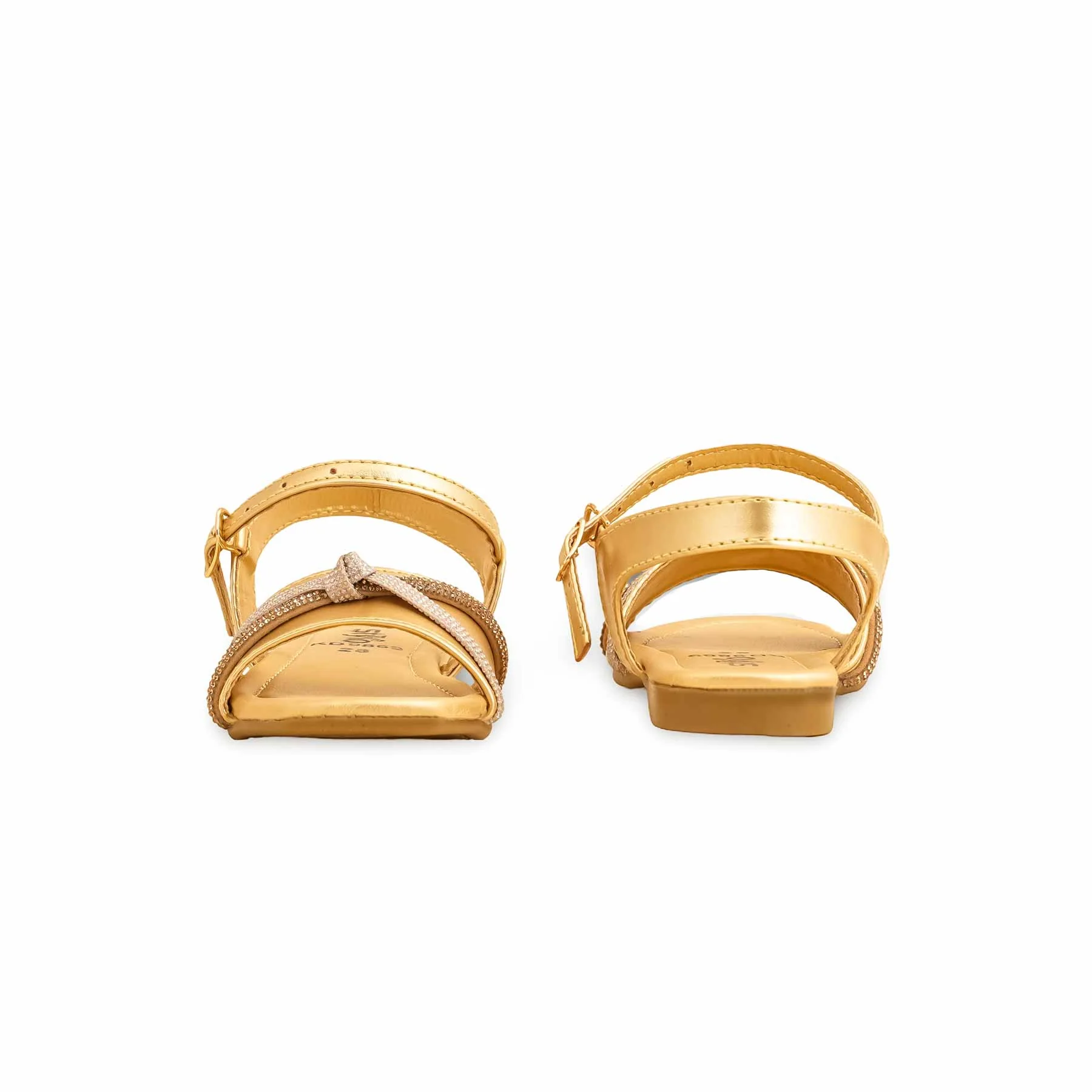 Girls Golden Formal Sandal KD9869 - Image 4