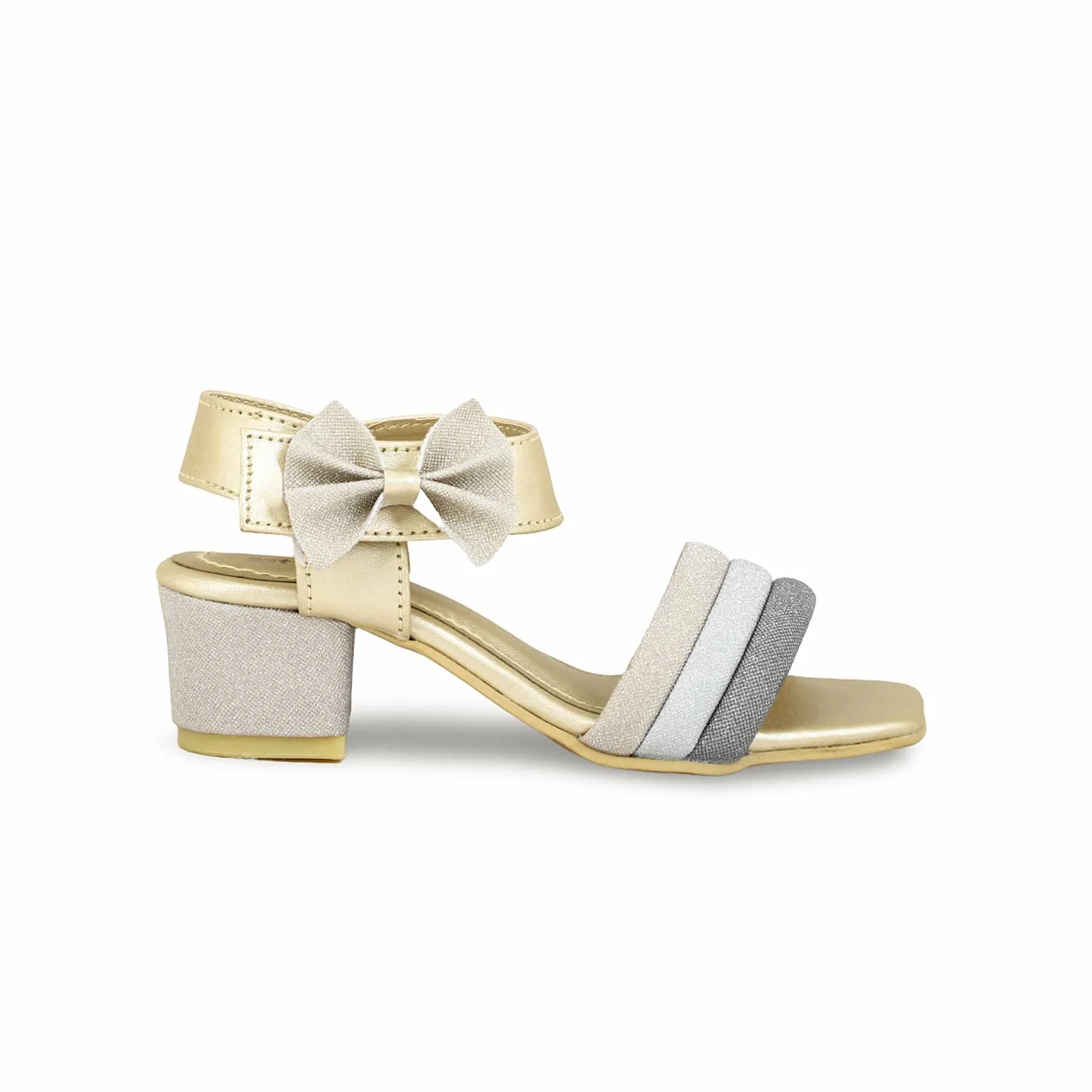 Girls Golden Formal Sandal KD9880 - Image 2