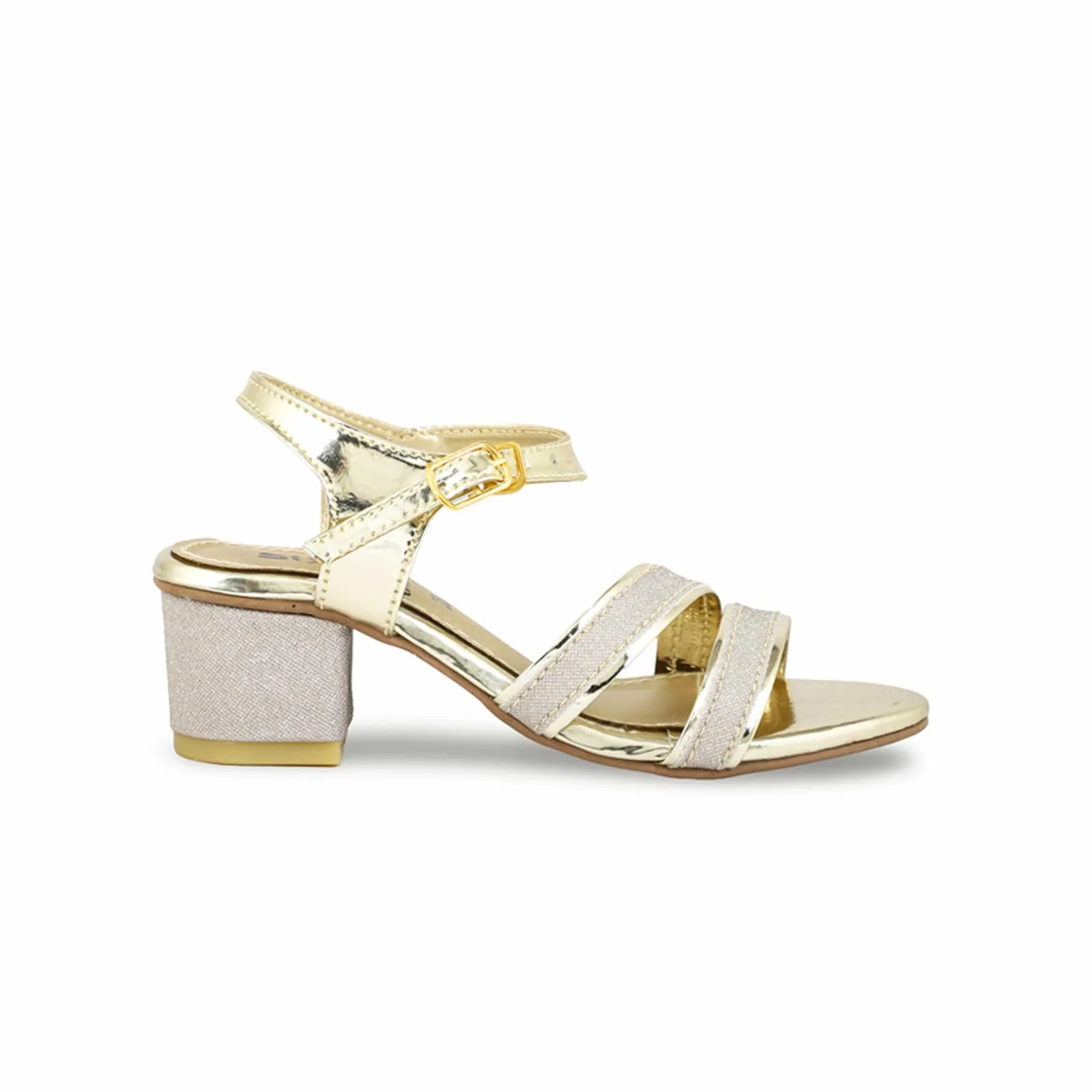 Girls Golden Formal Sandal KD9886 - Image 2