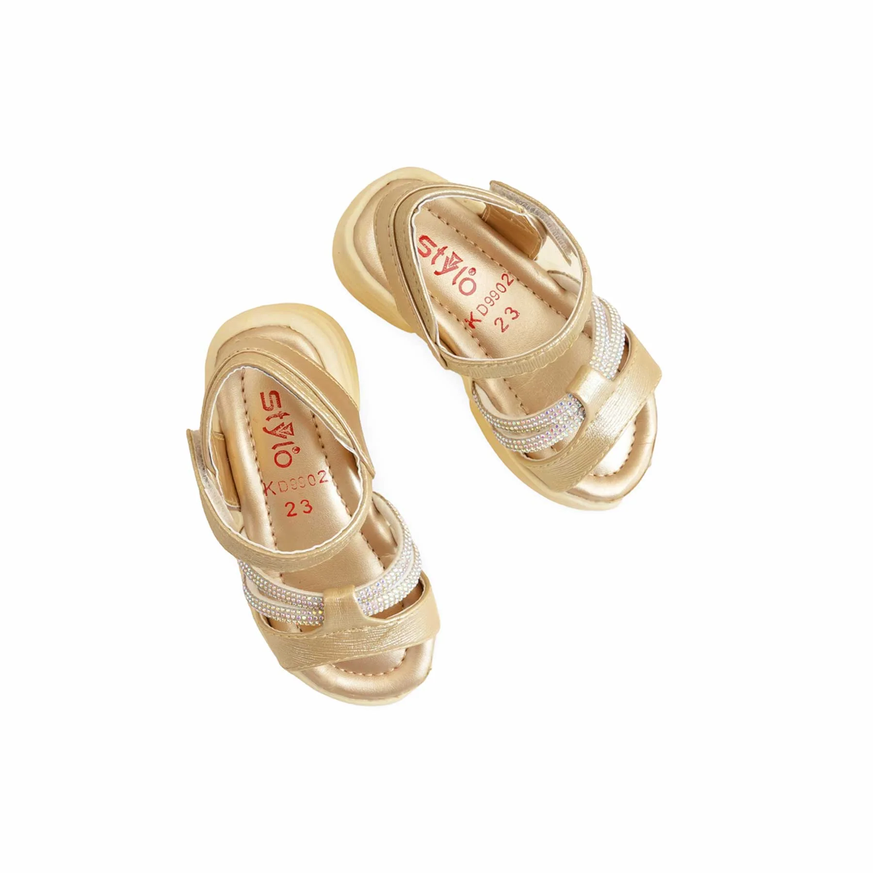 Girls Golden Formal Sandal KD9902 - Image 5