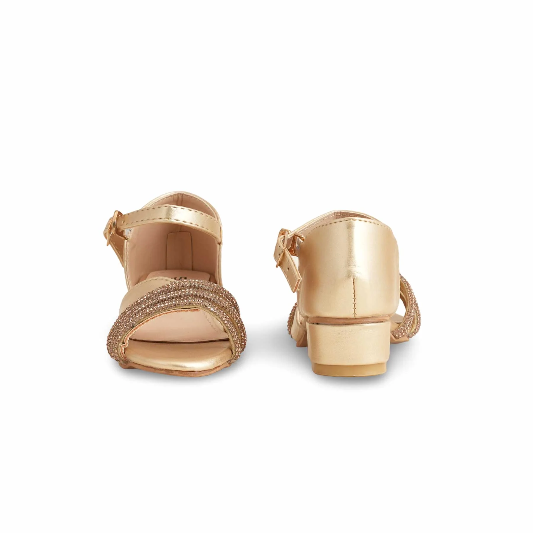 Girls Golden Formal Sandal KD9926 - Image 4