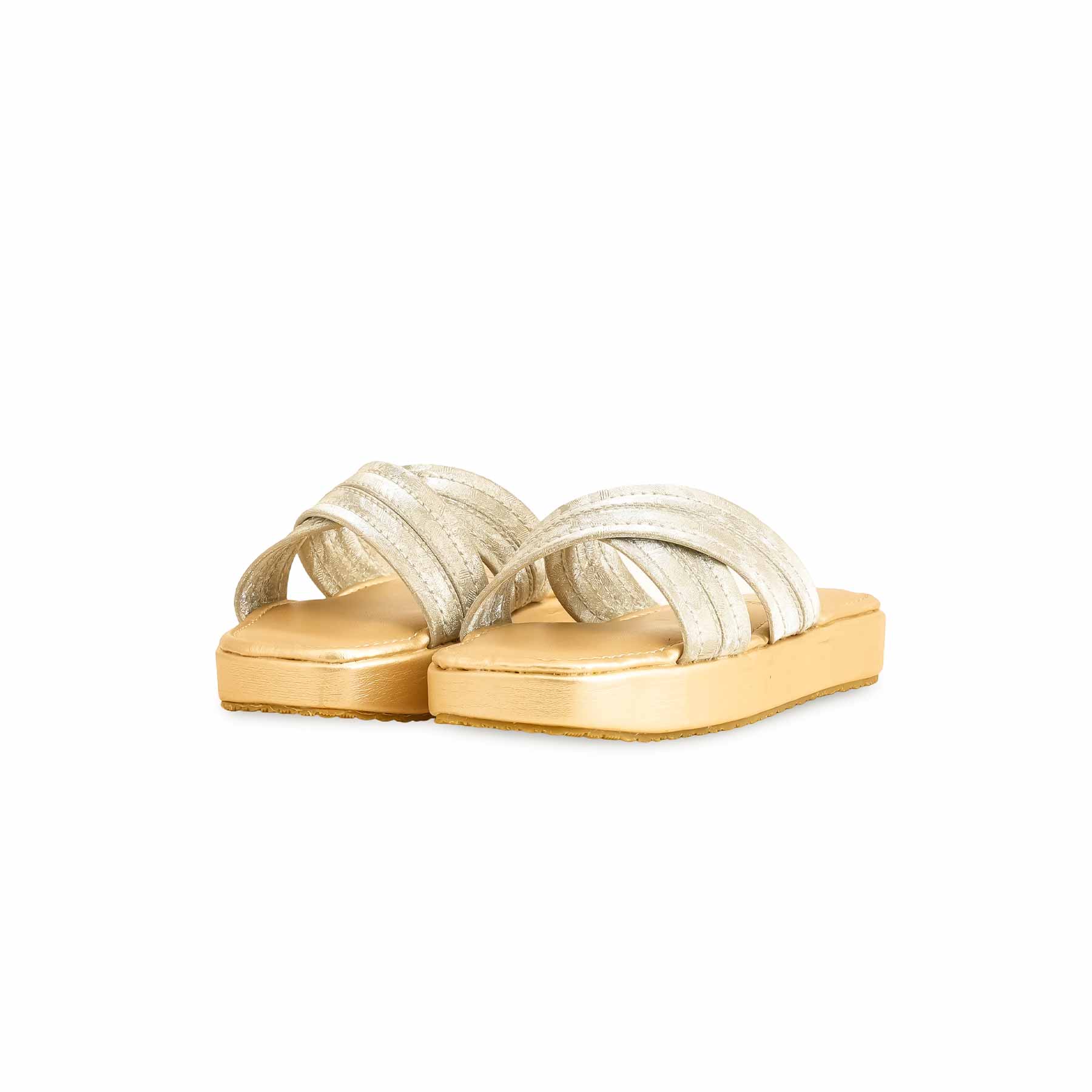 Girls Golden Formal Slipper KD5562 - Image 3