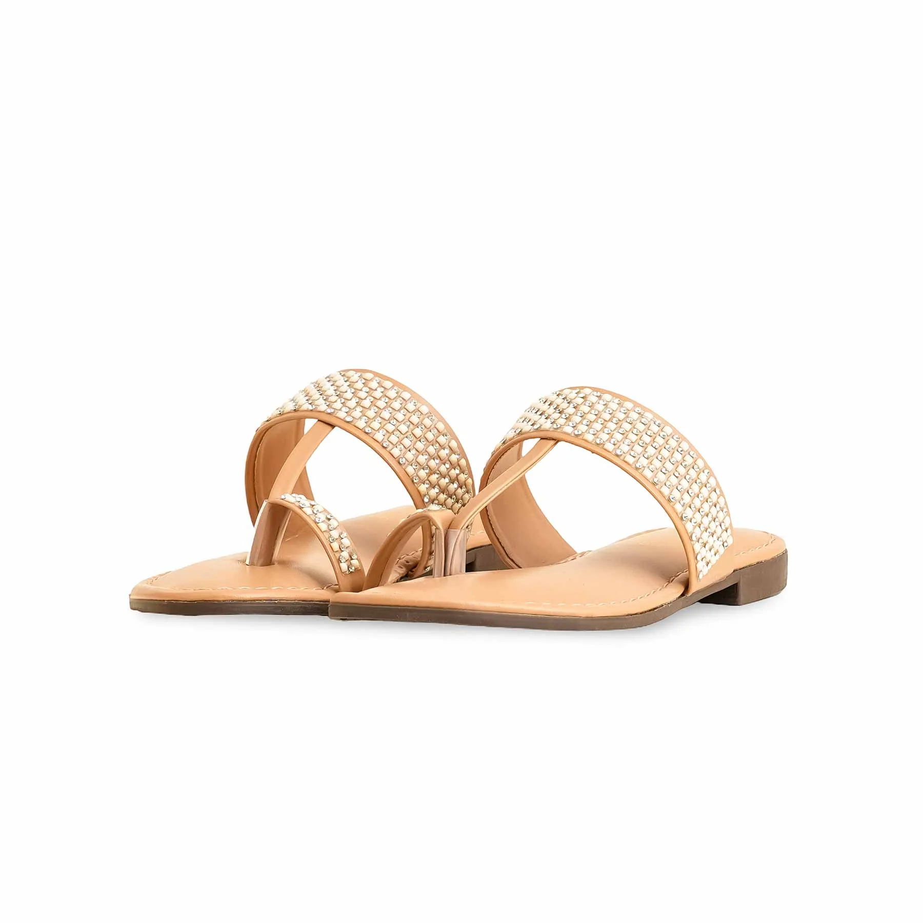 Girls Golden Formal Slipper KD5589 - Image 3
