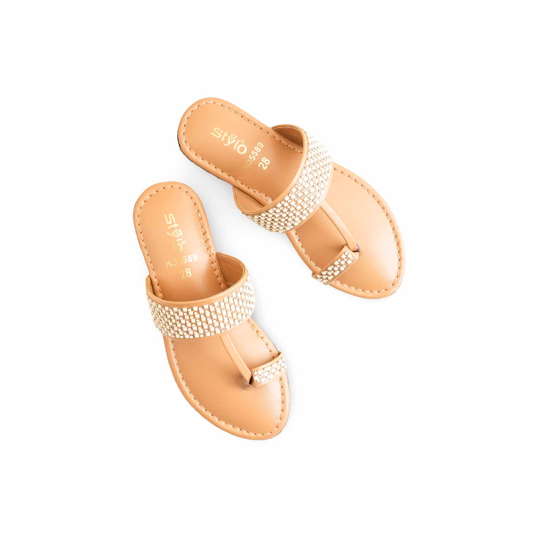 Girls Golden Formal Slipper KD5589 - Image 5