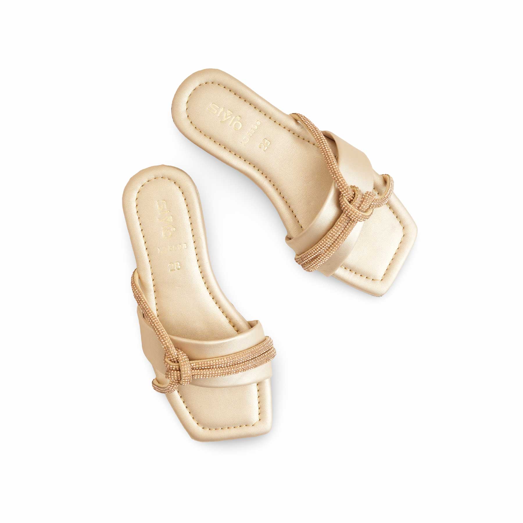Girls Golden Formal Slipper KD5598 - Image 4