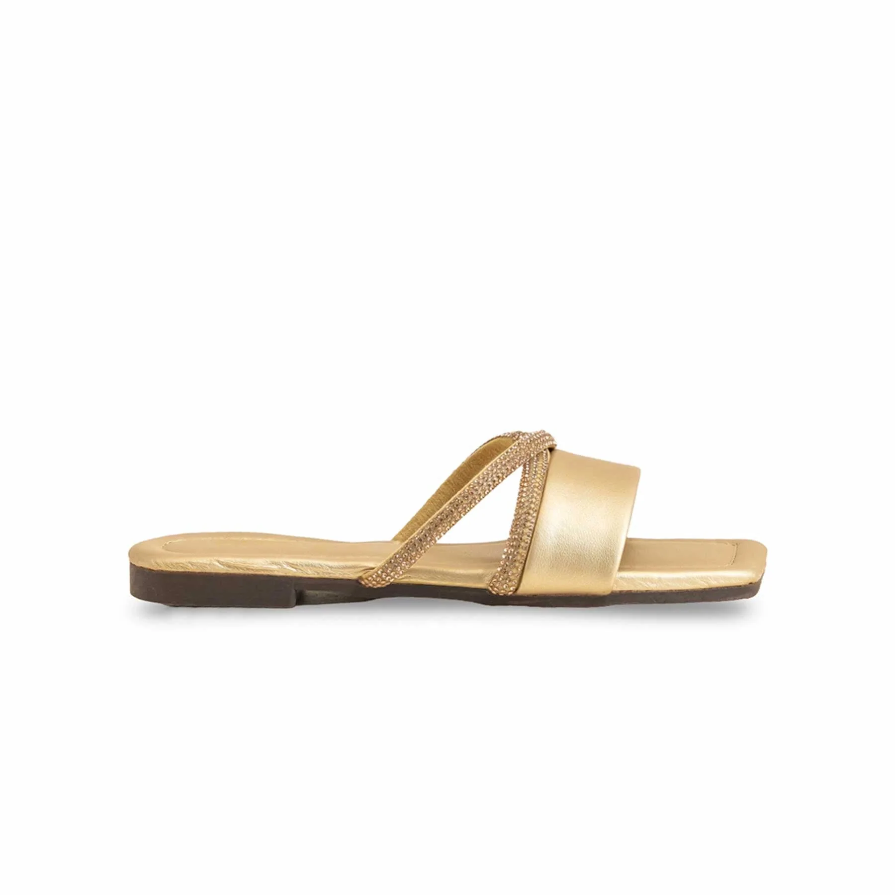 Girls Golden Formal Slipper KD5600 - Image 2