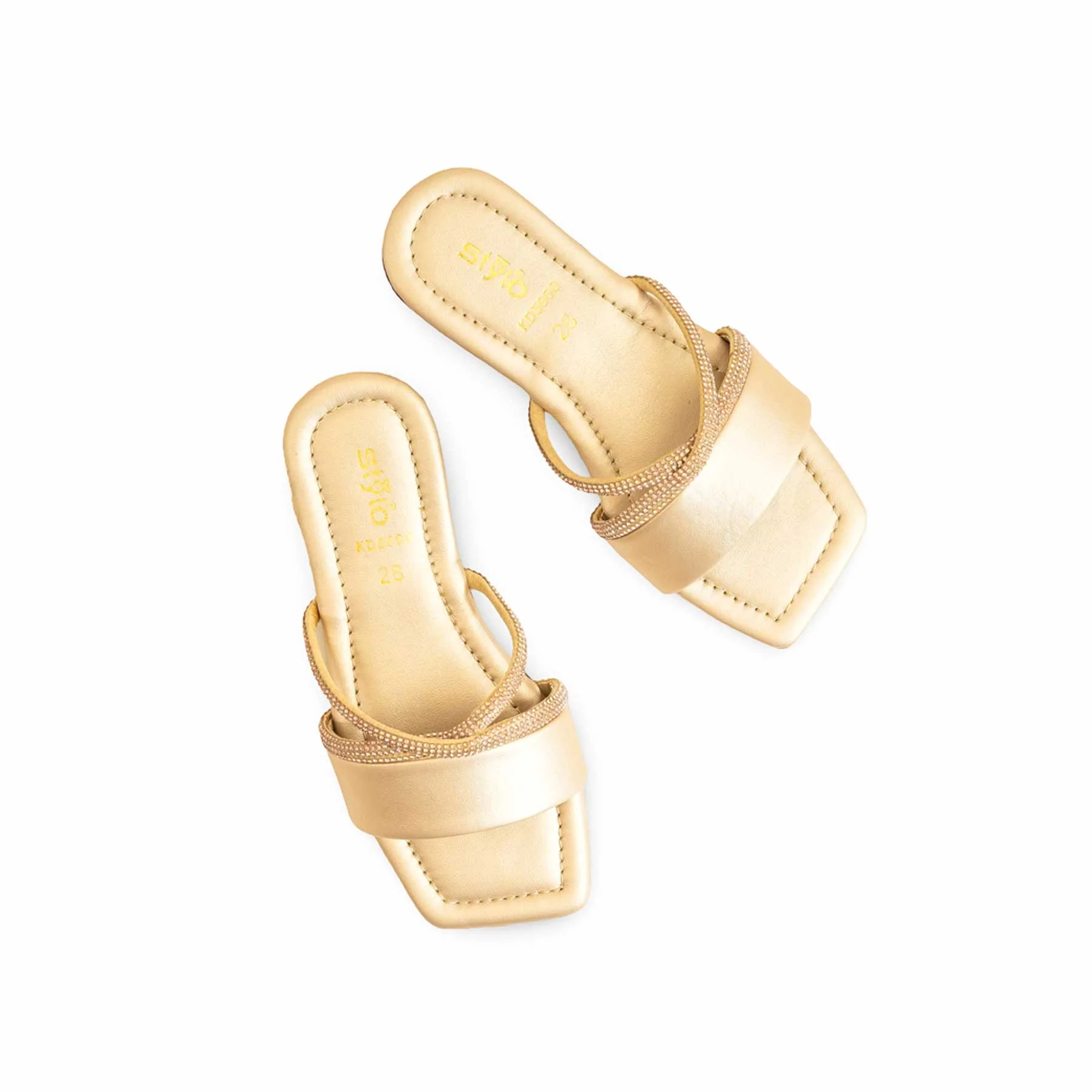 Girls Golden Formal Slipper KD5600 - Image 5