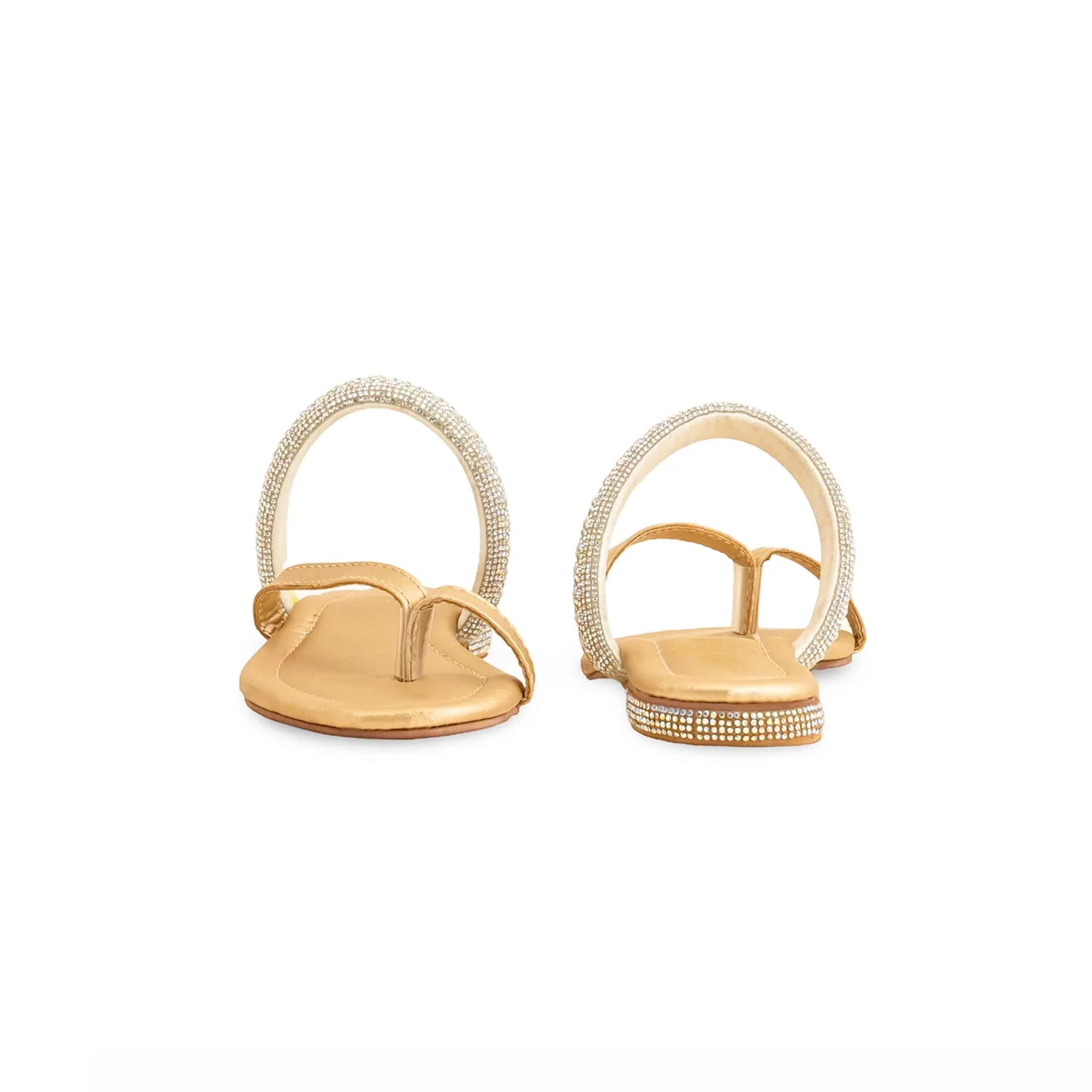 Girls Golden Formal Slipper KD5610 - Image 4