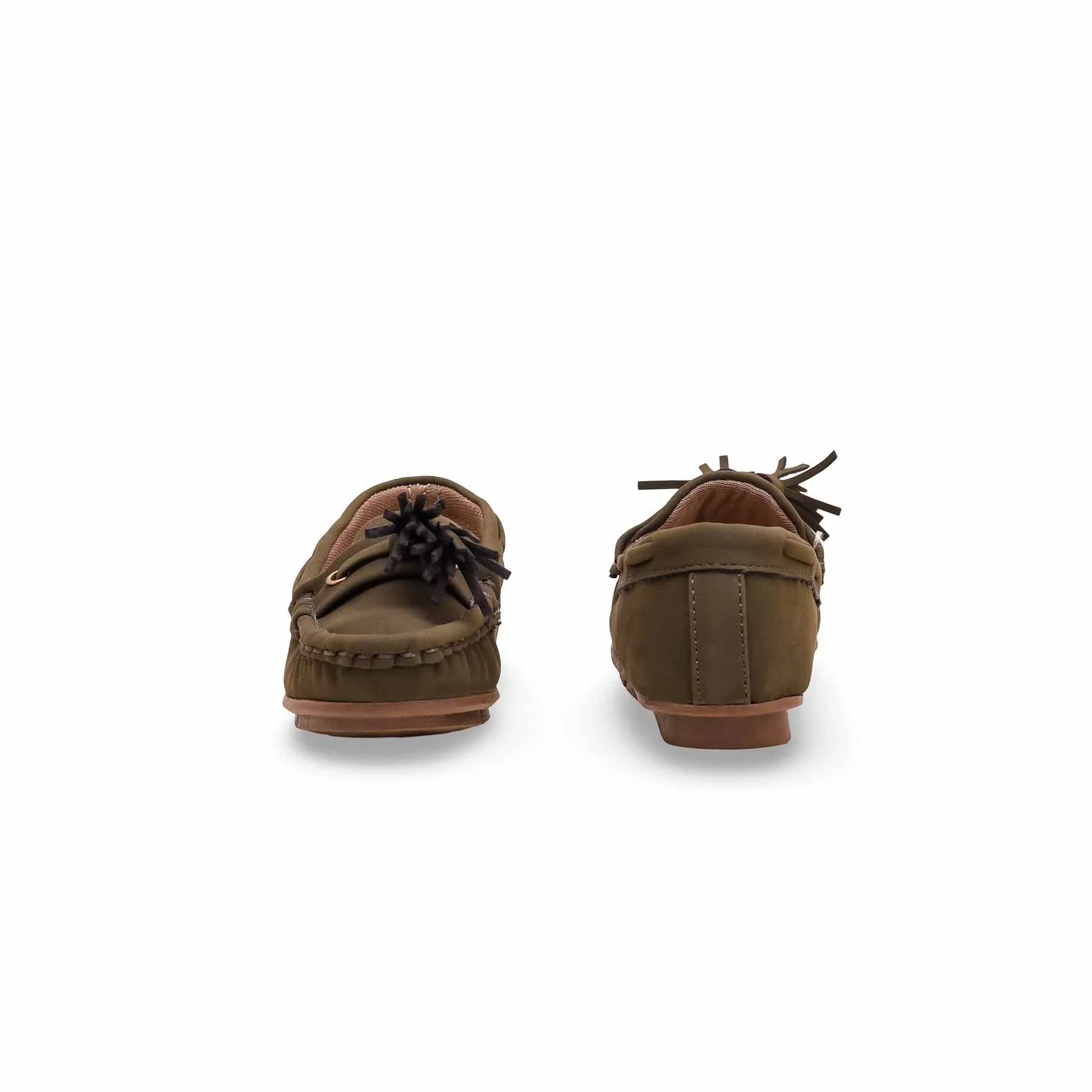 Girls Green Formal Moccasin KD0907 - Image 4