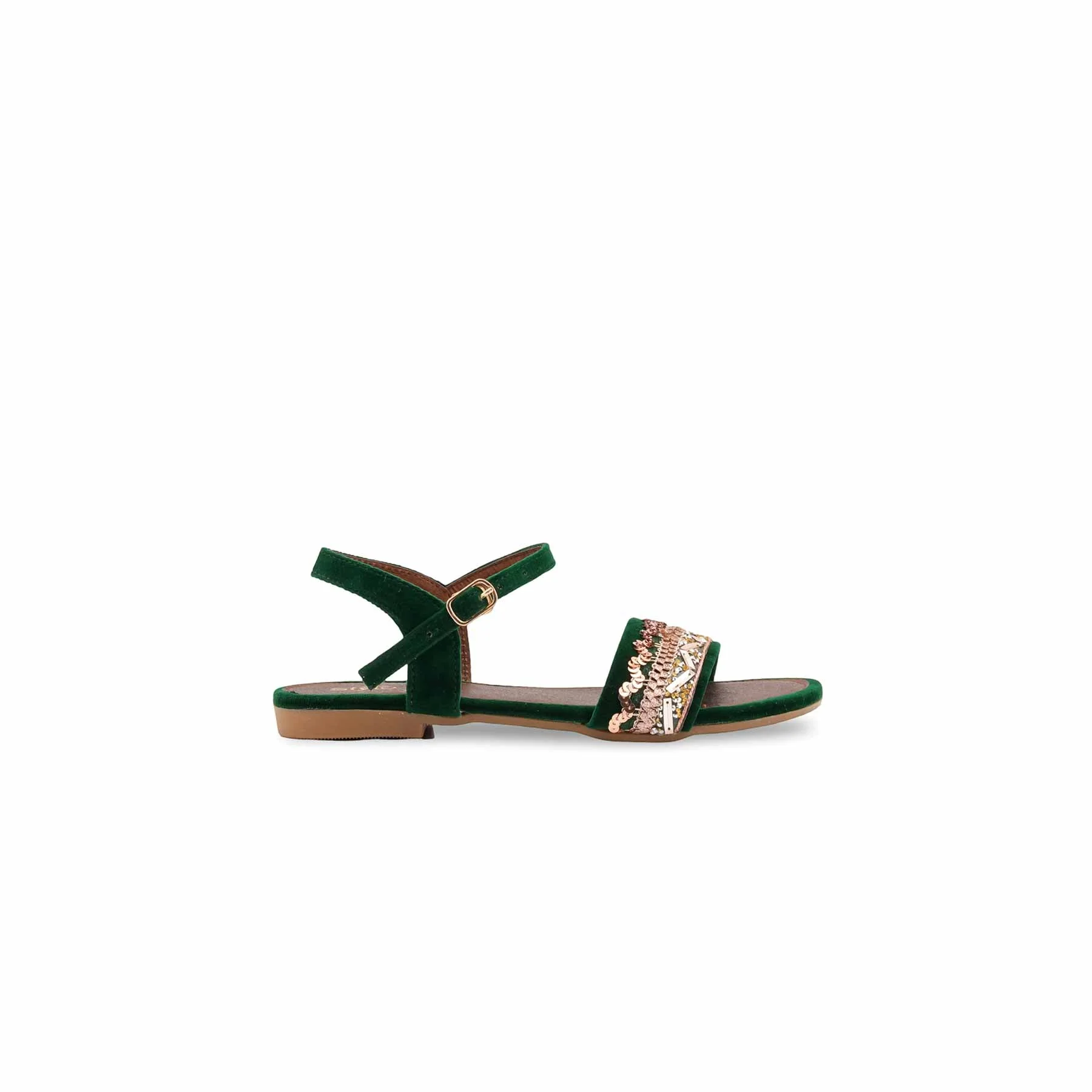 Girls Green Formal Sandal KD5882 - Image 2