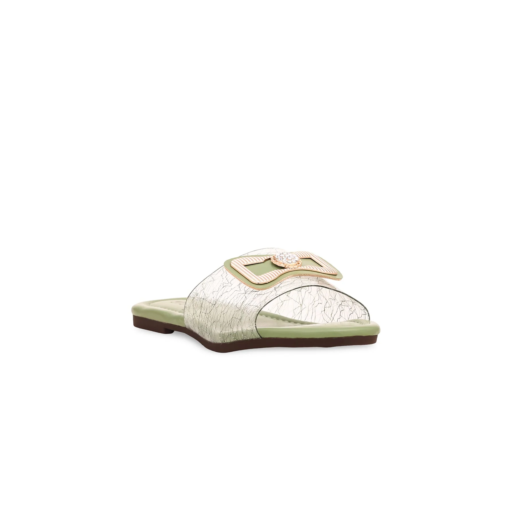 Girls Green Formal Slipper KD5342 - Image 2