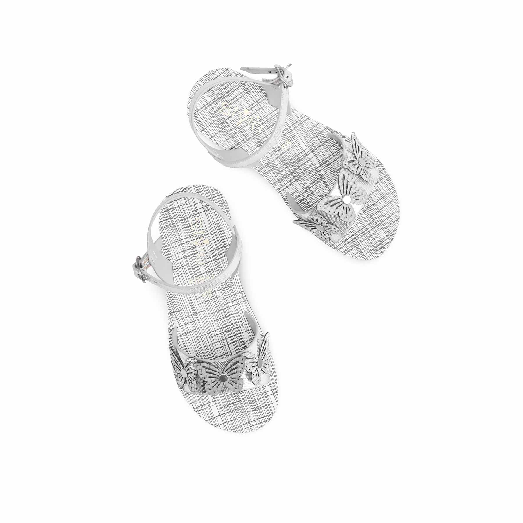 Girls Grey Casual Sandal KD9841 - Image 4