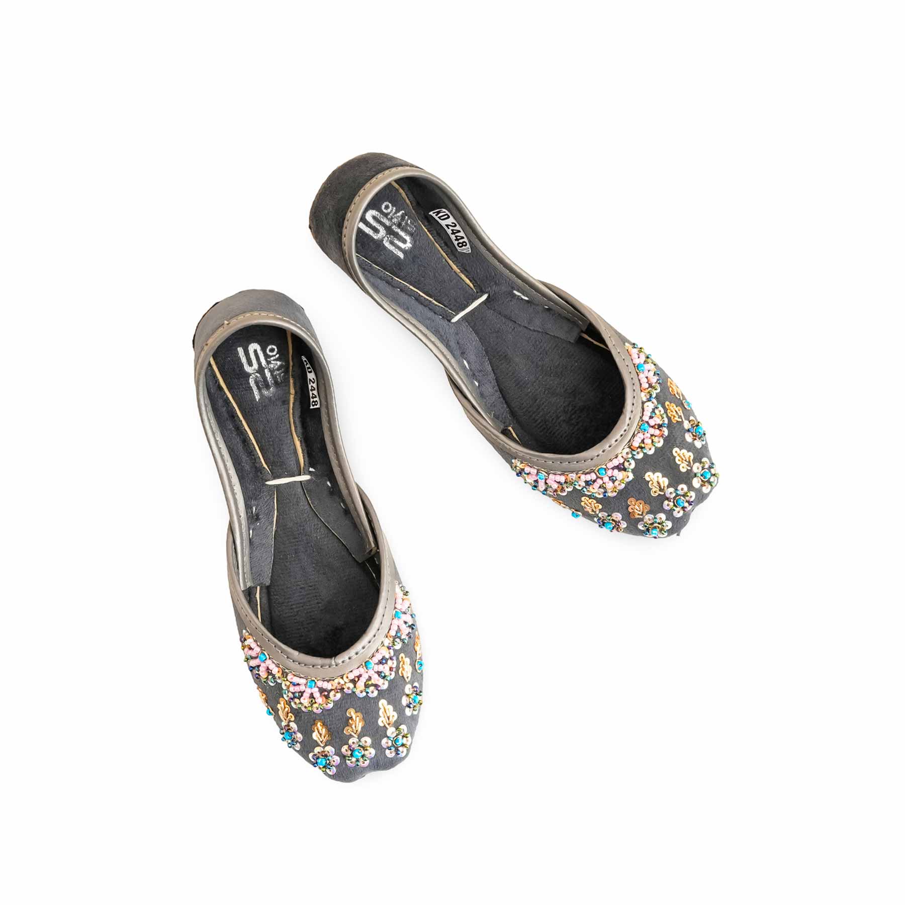 Girls Grey Fancy Khussa KD2448 - Image 5