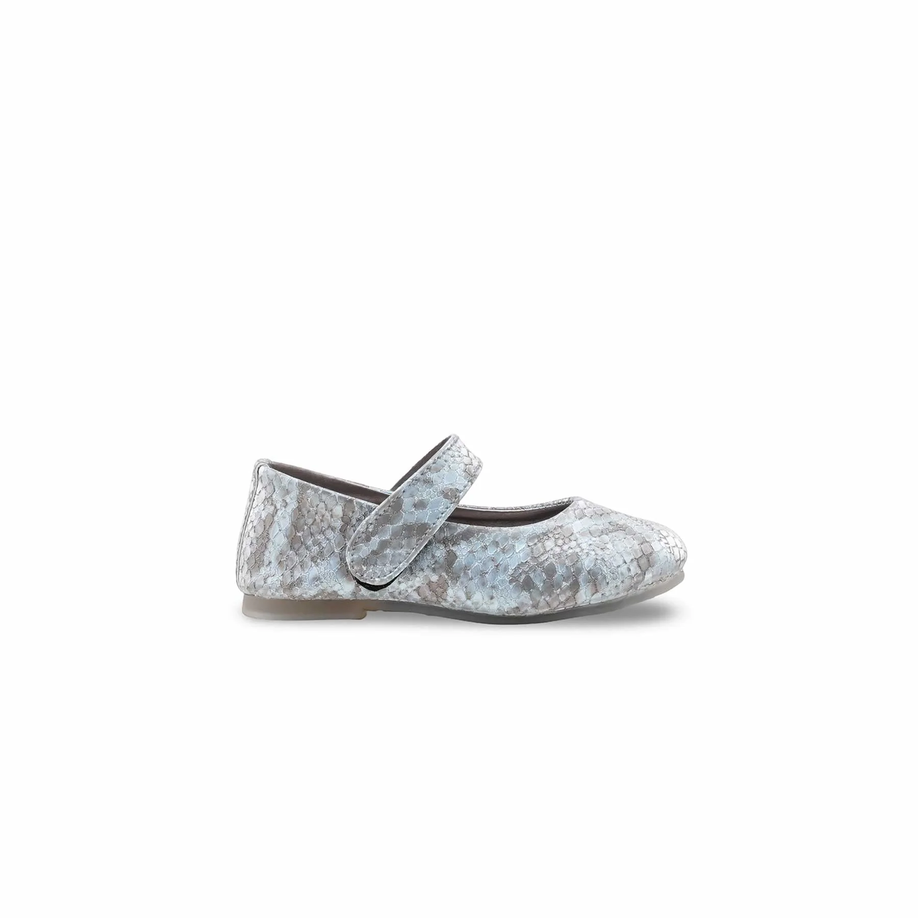 Girls Grey Fancy Pumps KD2632 - Image 2