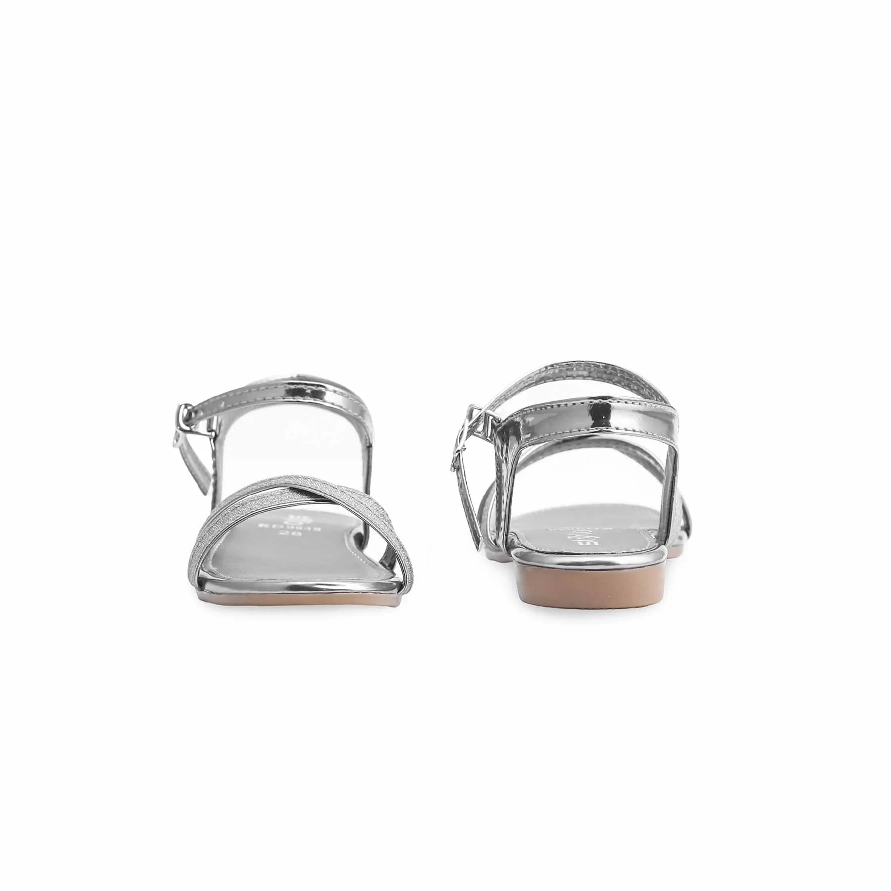 Girls Grey Formal Sandal KD9848 - Image 4