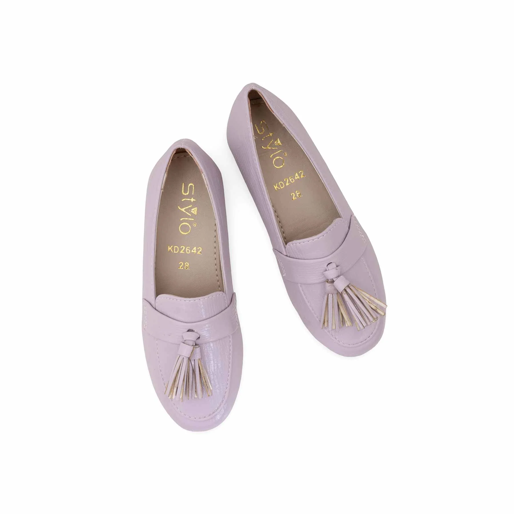Girls Lilac Formal Pumps KD2642 - Image 5