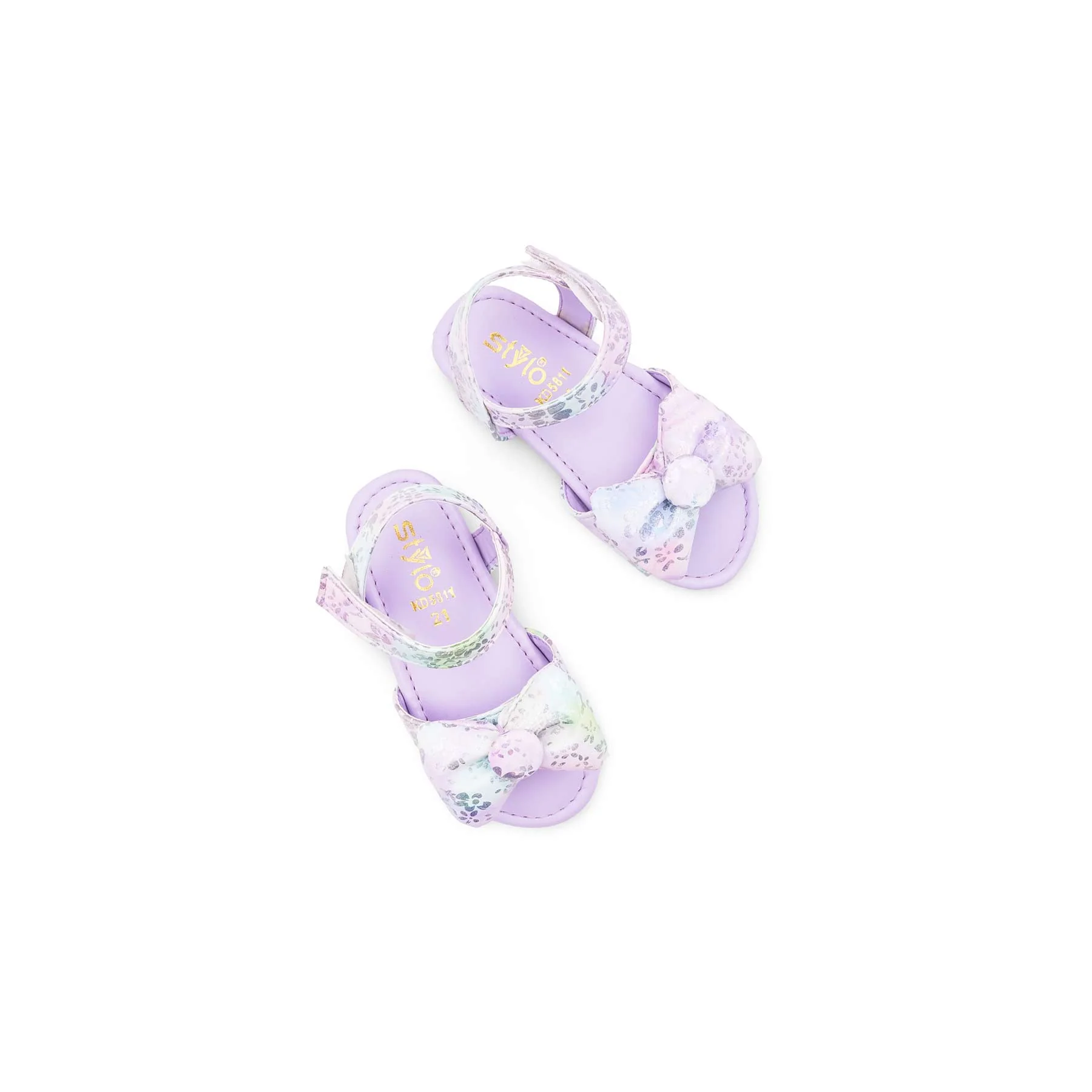Girls Lilac Formal Sandal KD5811 - Image 5
