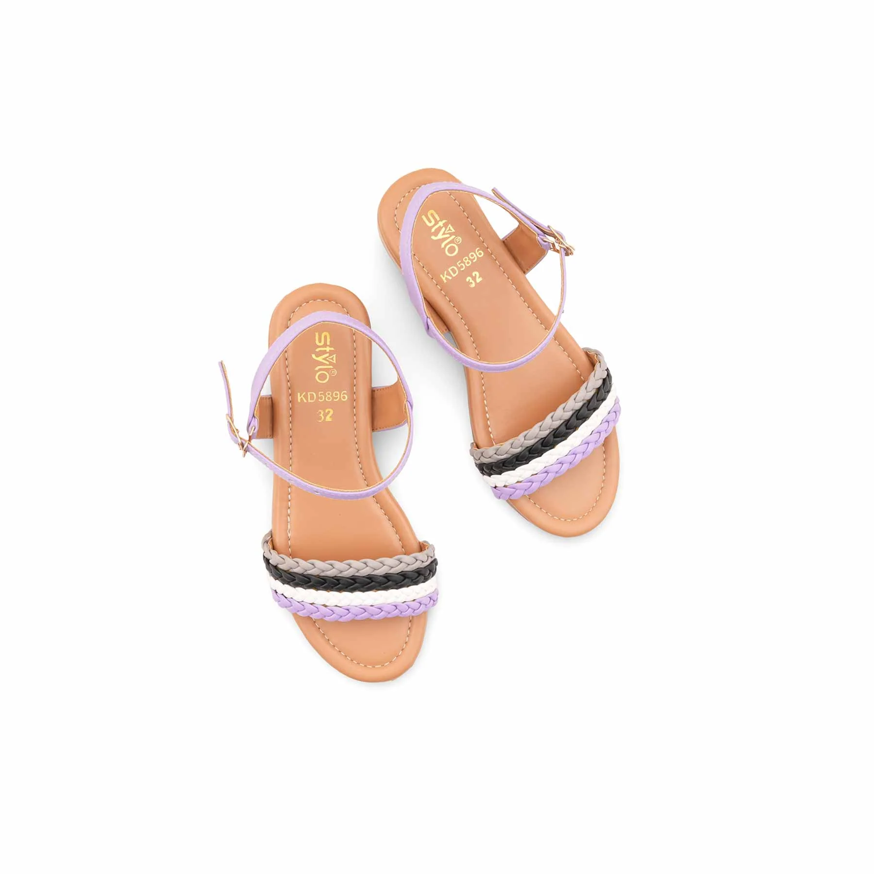 Girls Lilac Formal Sandal KD5896 - Image 5