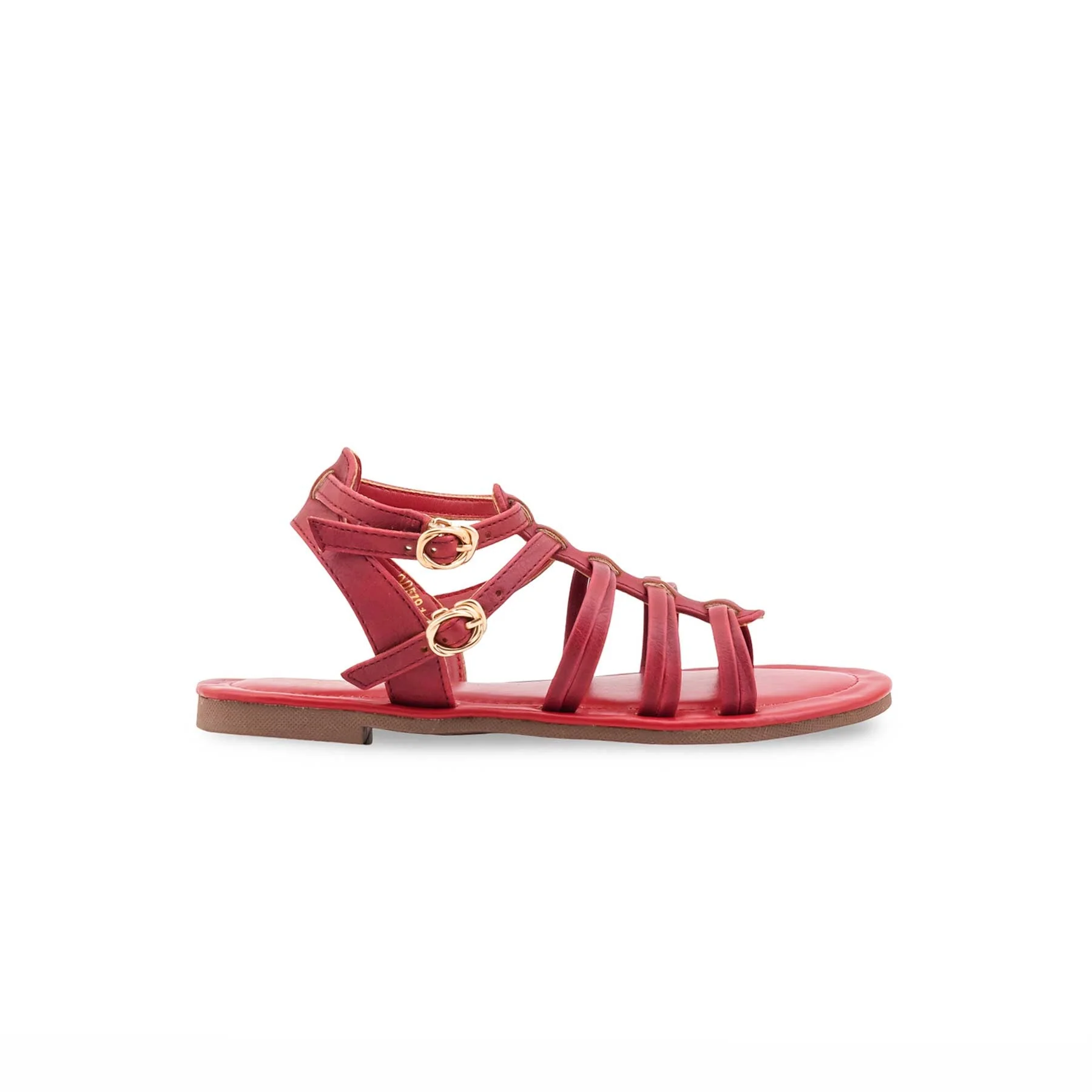 Girls Maroon Casual Sandal KD5791 - Image 2
