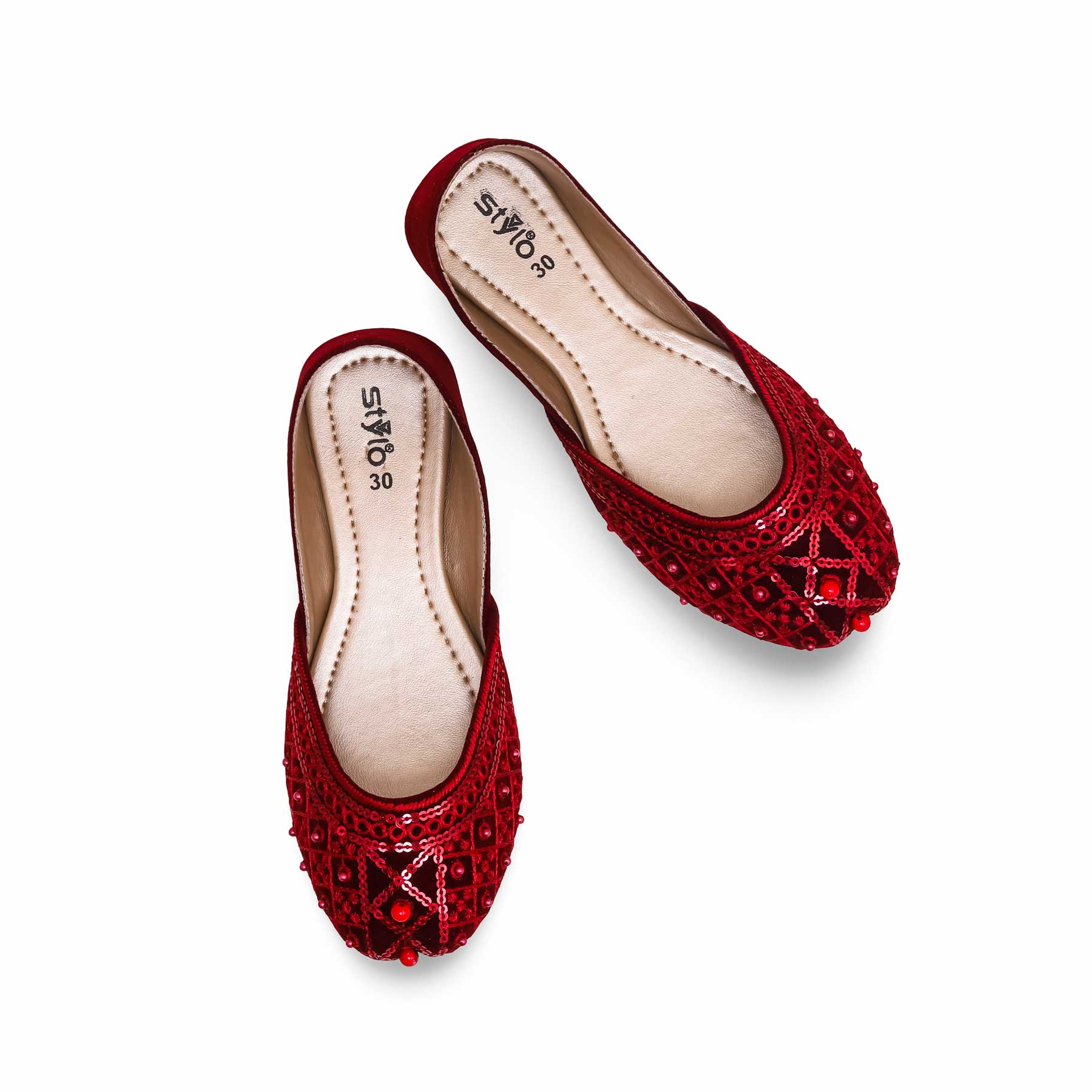 Girls Maroon Fancy Khussa KD2250 - Image 5