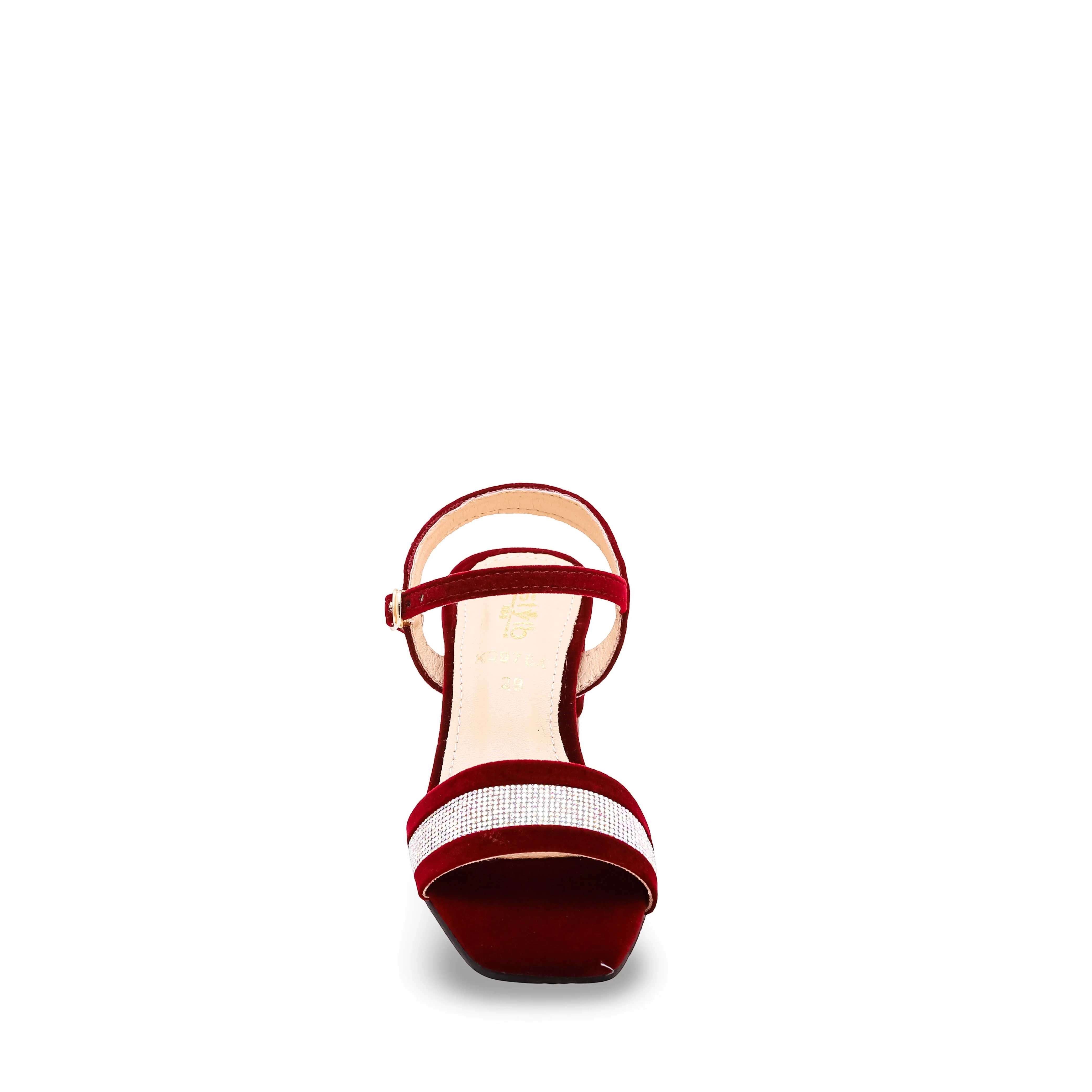 Girls Maroon Fancy Sandal KD9764 - Image 3