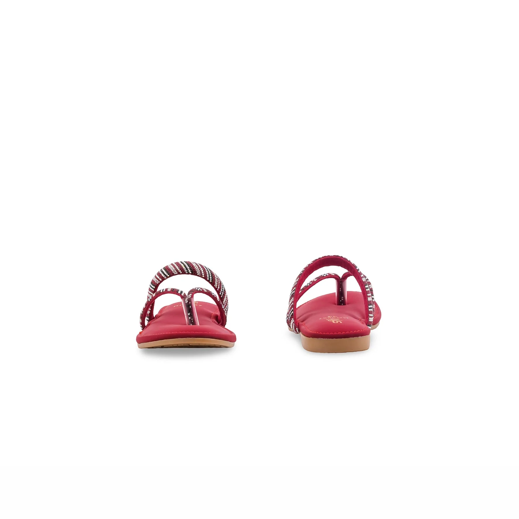 Girls Maroon Fancy Slipper KD5887 - Image 4