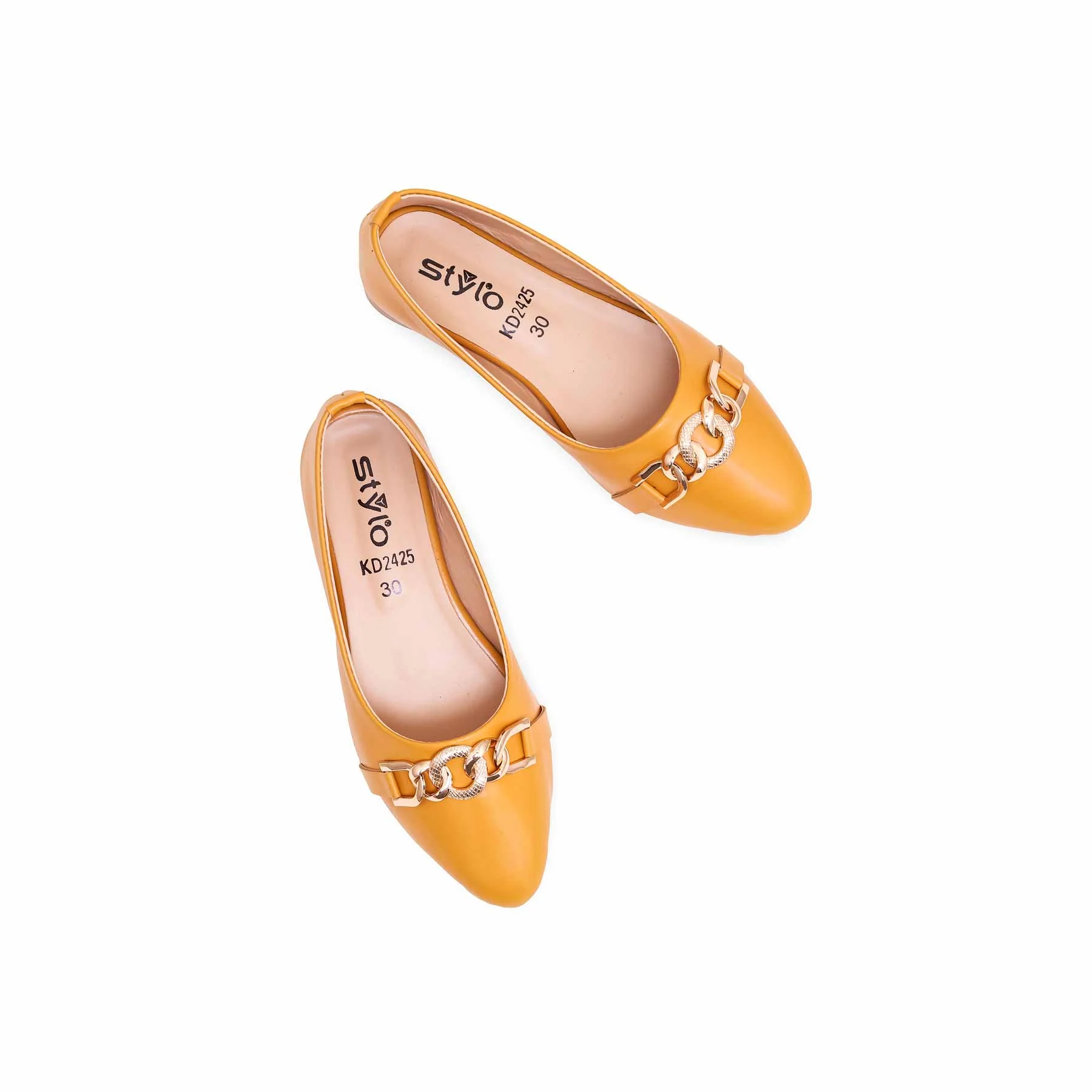 Girls Mustard Casual Pumps KD2425 - Image 5