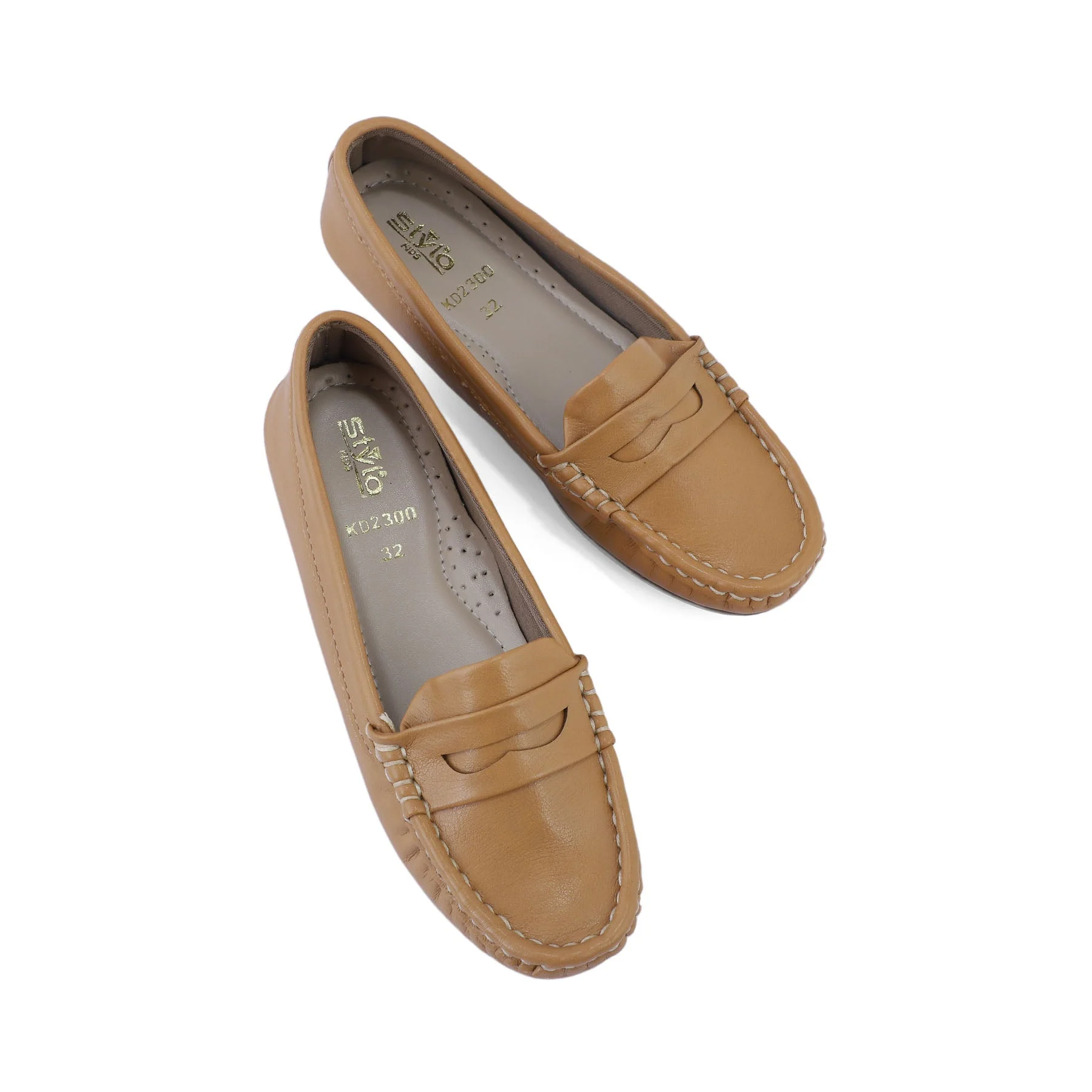 Girls Mustard Formal Moccasin KD2300 - Image 4