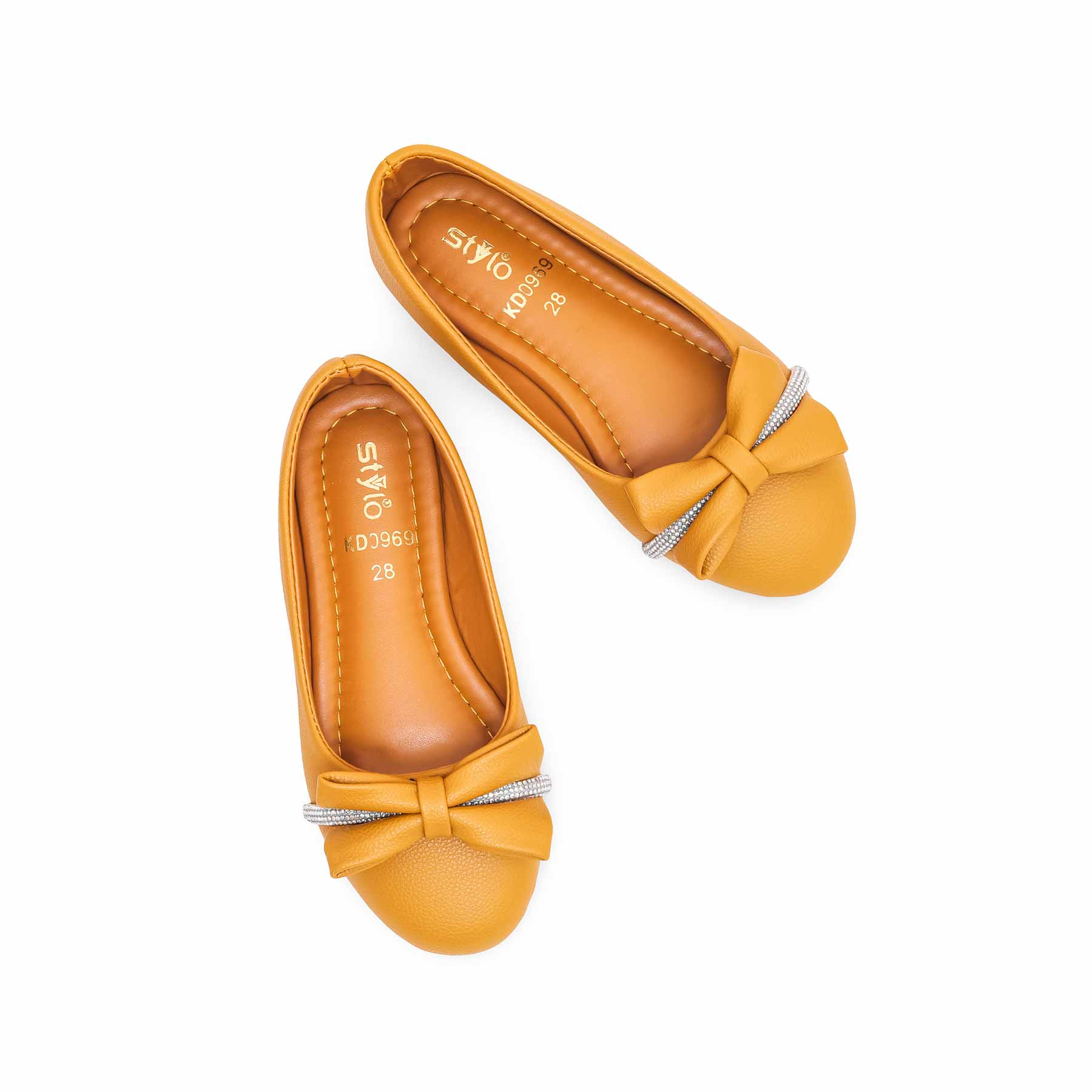 Girls Mustard Formal Pumps KD0969 - Image 4